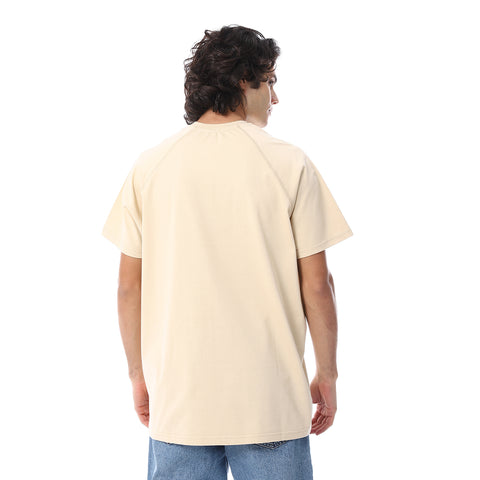 OVERSIZE REGLAN SLEEVES TSHIRT - BEIGE