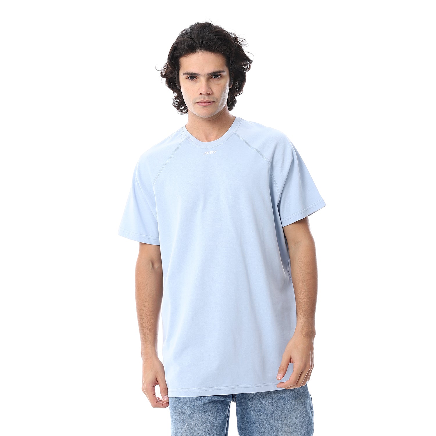 OVERSIZE REGLAN SLEEVES TSHIRT - BABYBLUE