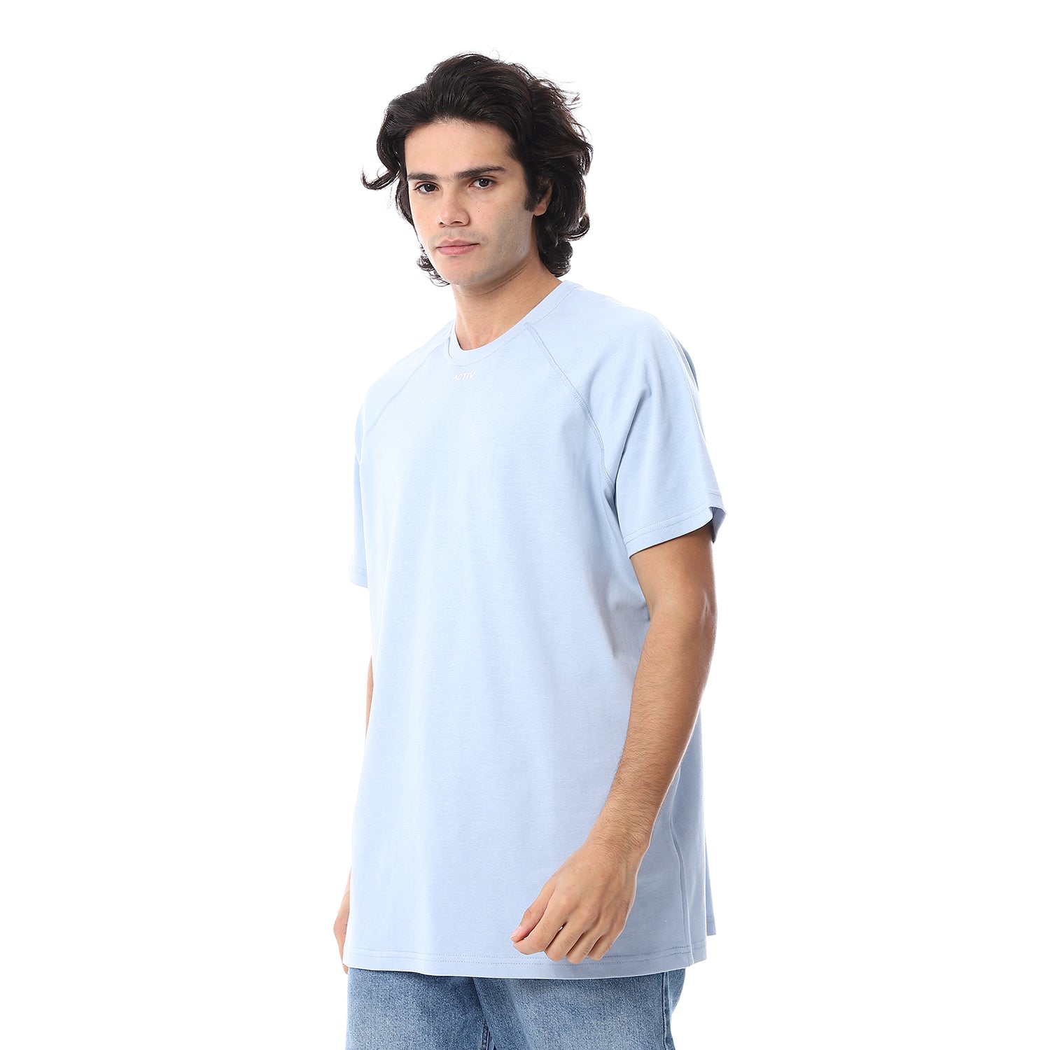 OVERSIZE REGLAN SLEEVES TSHIRT - BABYBLUE