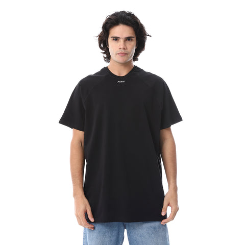 OVERSIZE REGLAN SLEEVES TSHIRT - BLACK