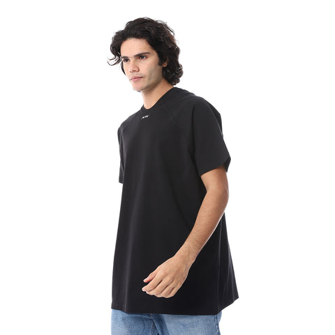 OVERSIZE REGLAN SLEEVES TSHIRT - BLACK