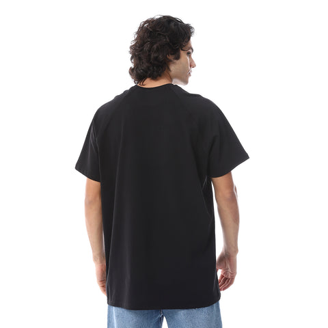 OVERSIZE REGLAN SLEEVES TSHIRT - BLACK