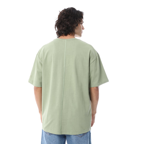 SEAM DETAIL OVERSIZED TSHIRT - MINT