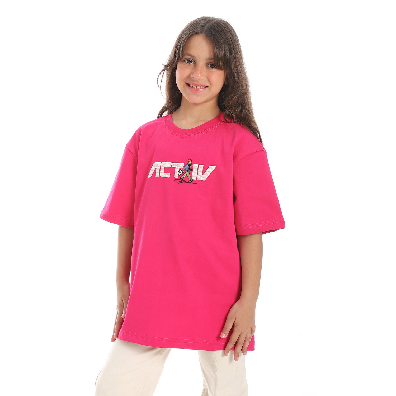 ACTIV KIDS BASIC T-SHIRT - FUCHISA