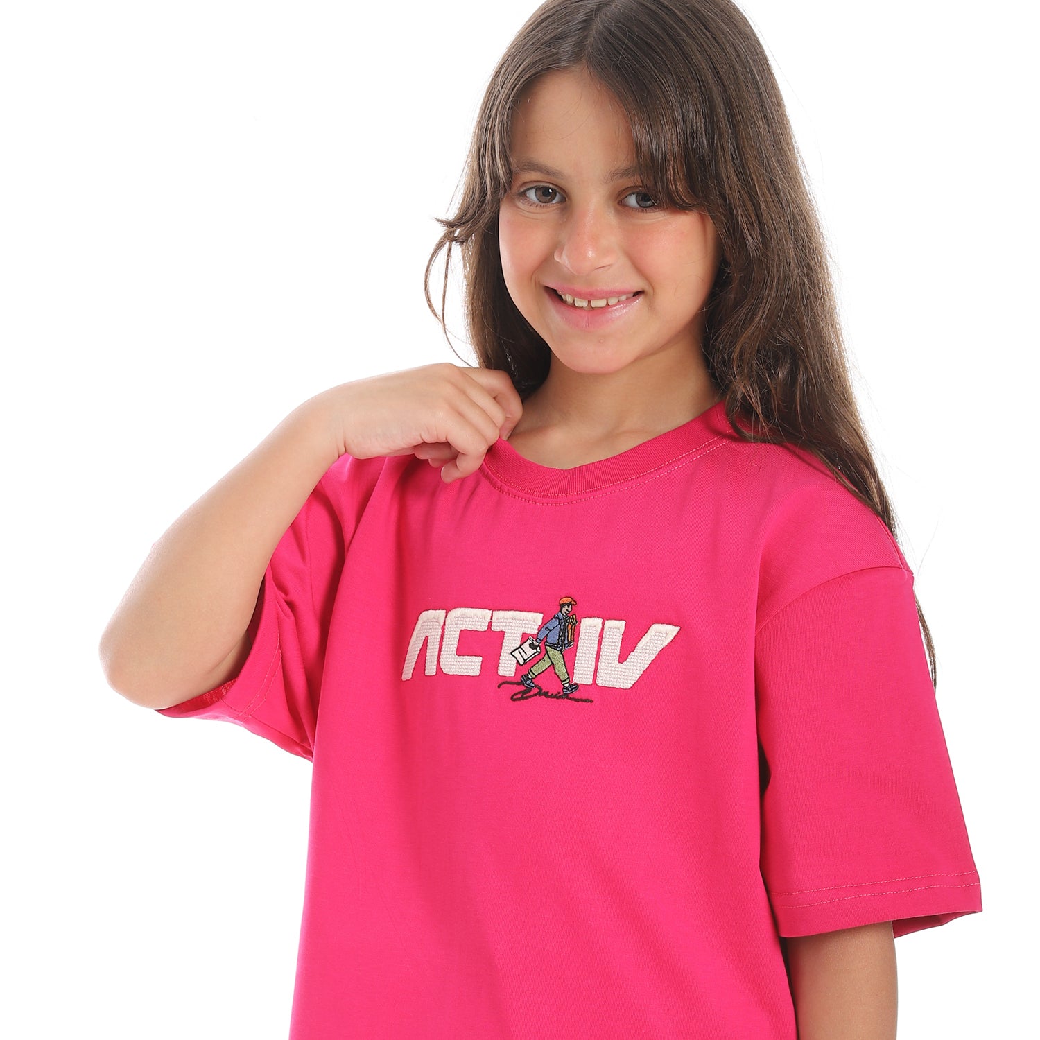 ACTIV KIDS BASIC T-SHIRT - FUCHISA