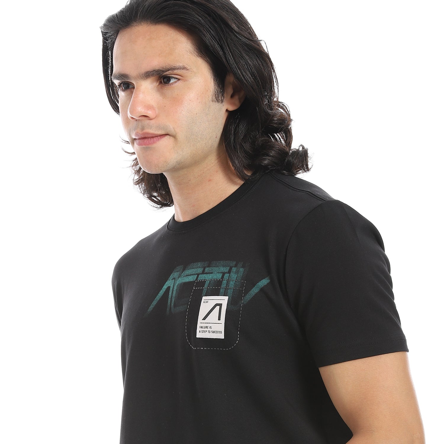 ACTIV MEN'S BASIC T-SHIRT - BLACK