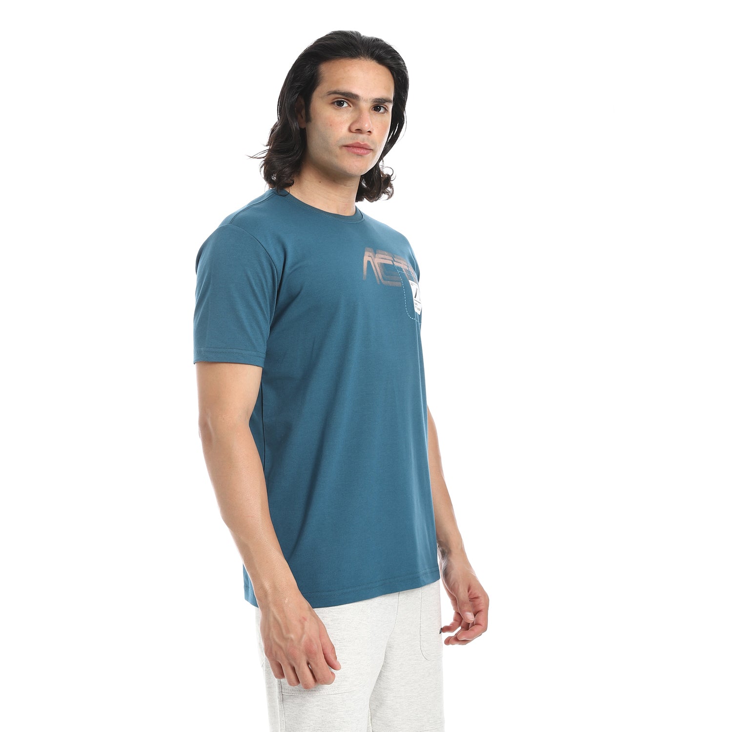 ACTIV MEN'S BASIC T-SHIRT - PETROL