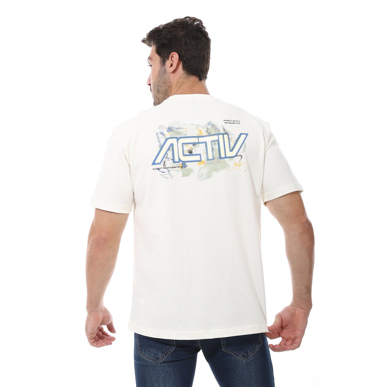 ACTIV MEN'S BASIC T-SHIRT - WHITE