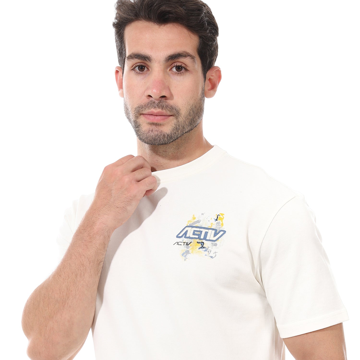 ACTIV MEN'S BASIC T-SHIRT - WHITE