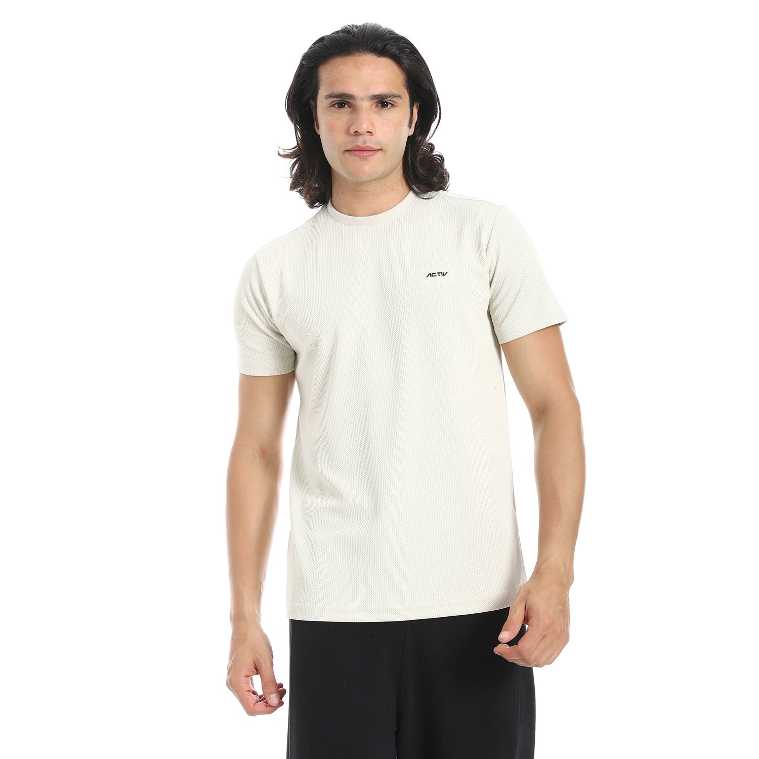 ACTIV MEN'S BASIC T-SHIRT - BEIGE