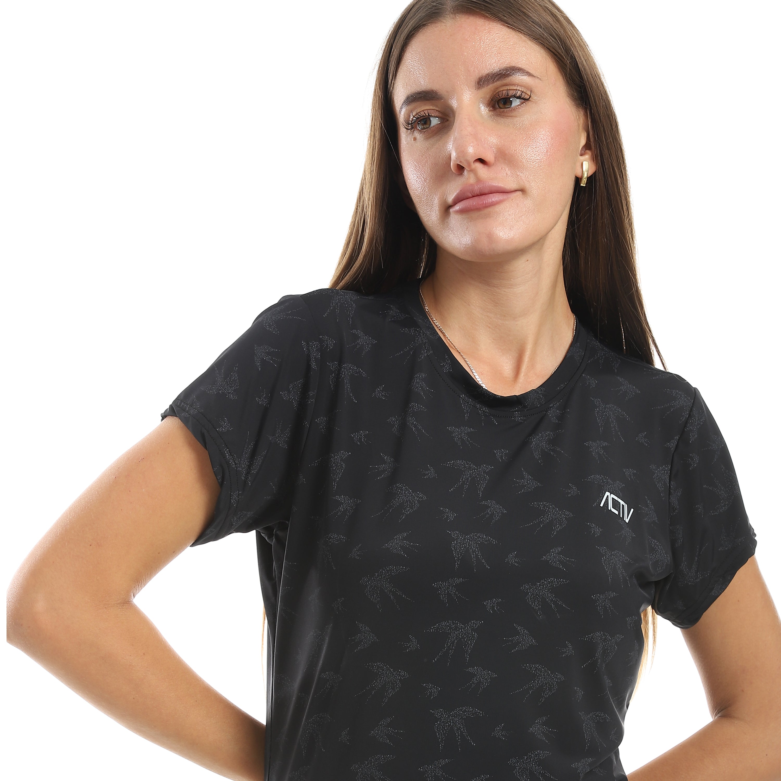 ACTIV WOMEN'S O T-SHIRT - BLACK