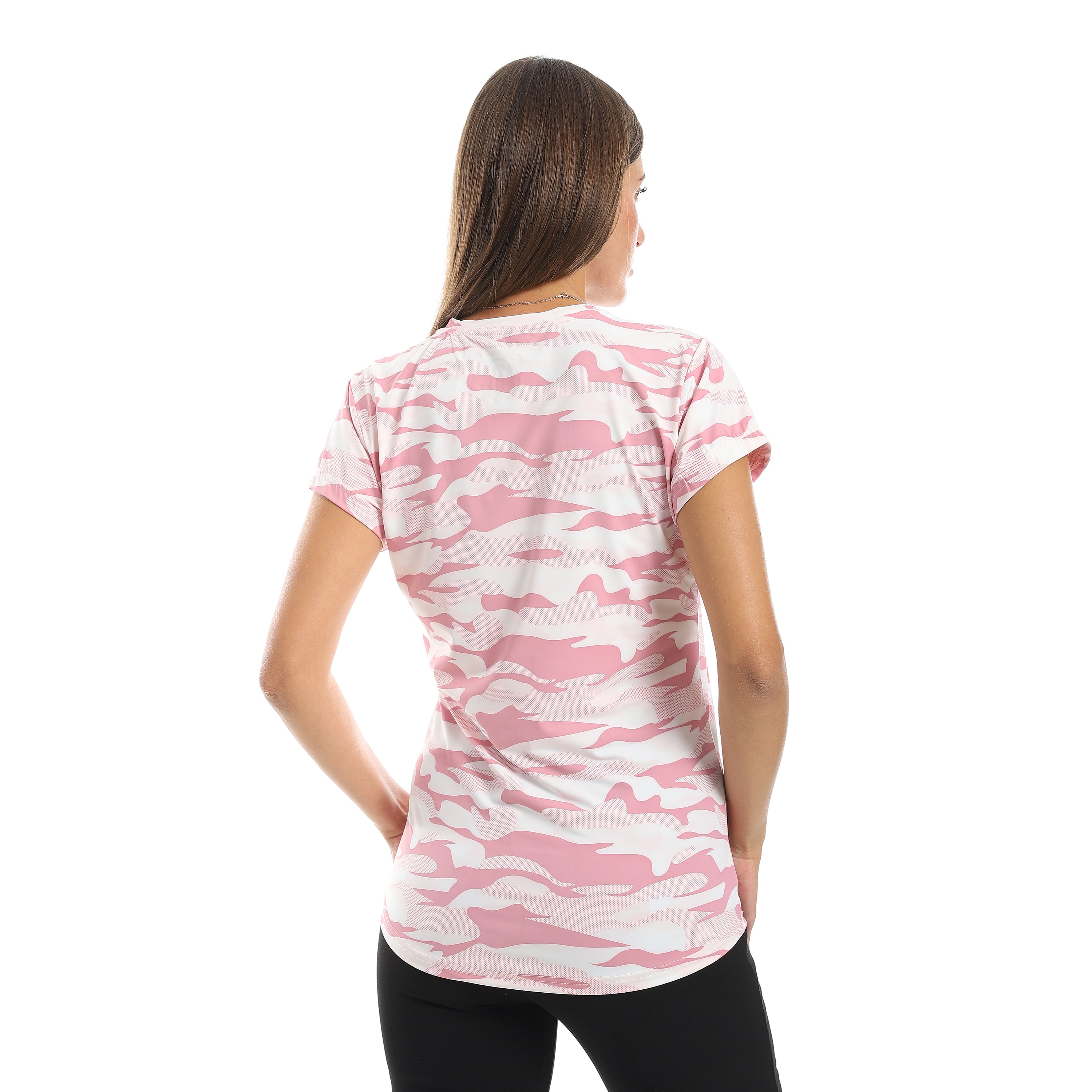 ACTIV WOMEN'S O T-SHIRT - WHT*PURP