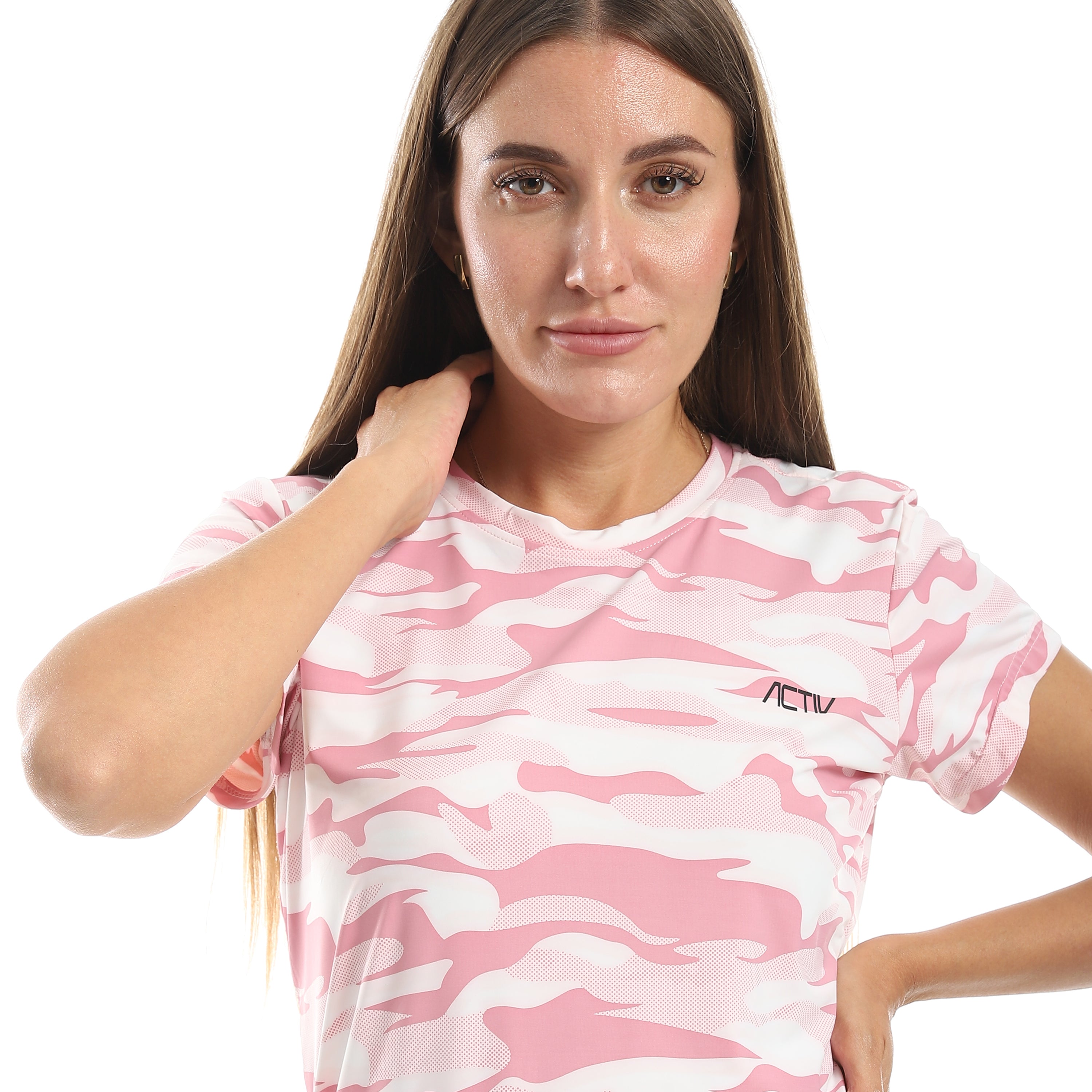 ACTIV WOMEN'S O T-SHIRT - WHT*PURP