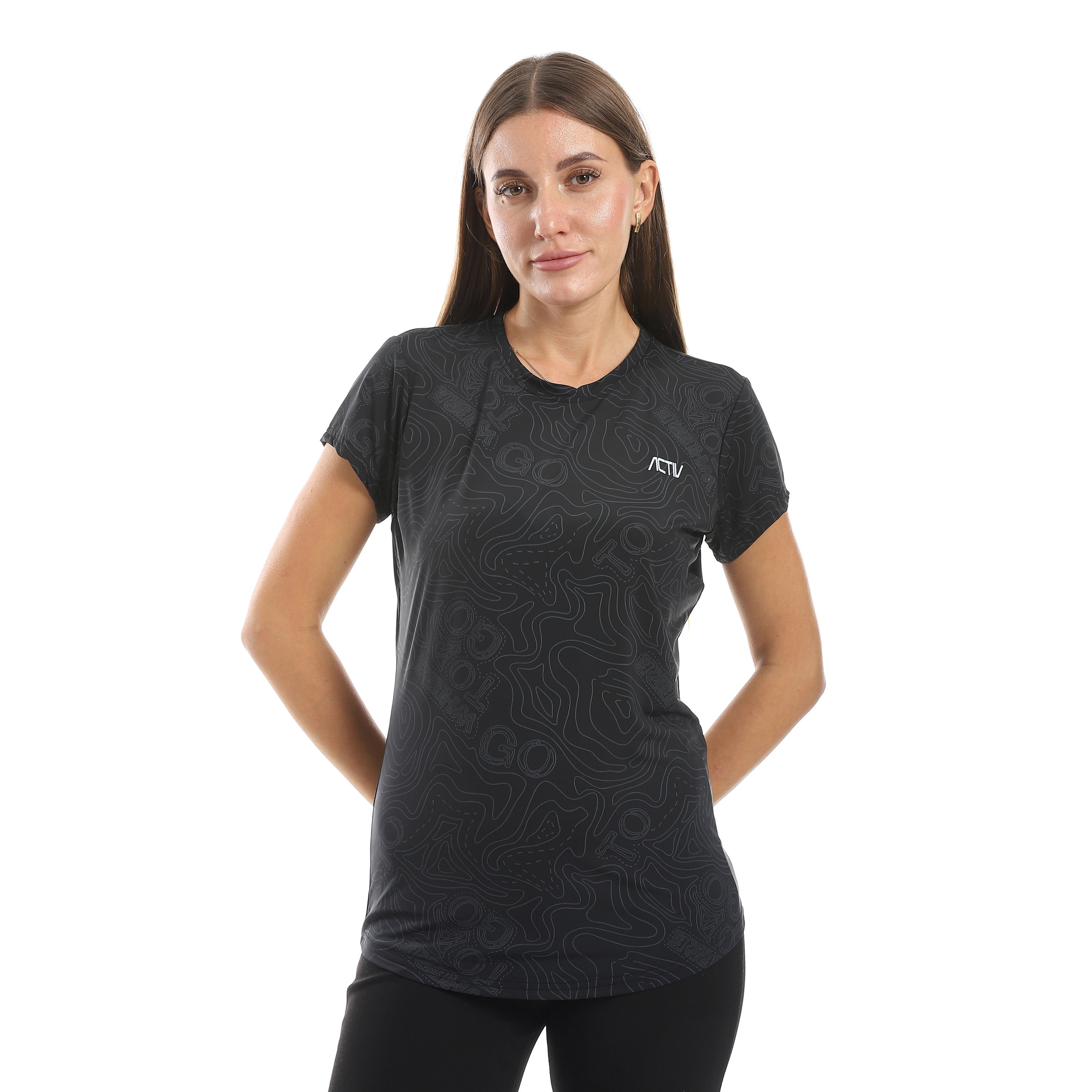 ACTIV WOMEN'S O T-SHIRT - BLACK