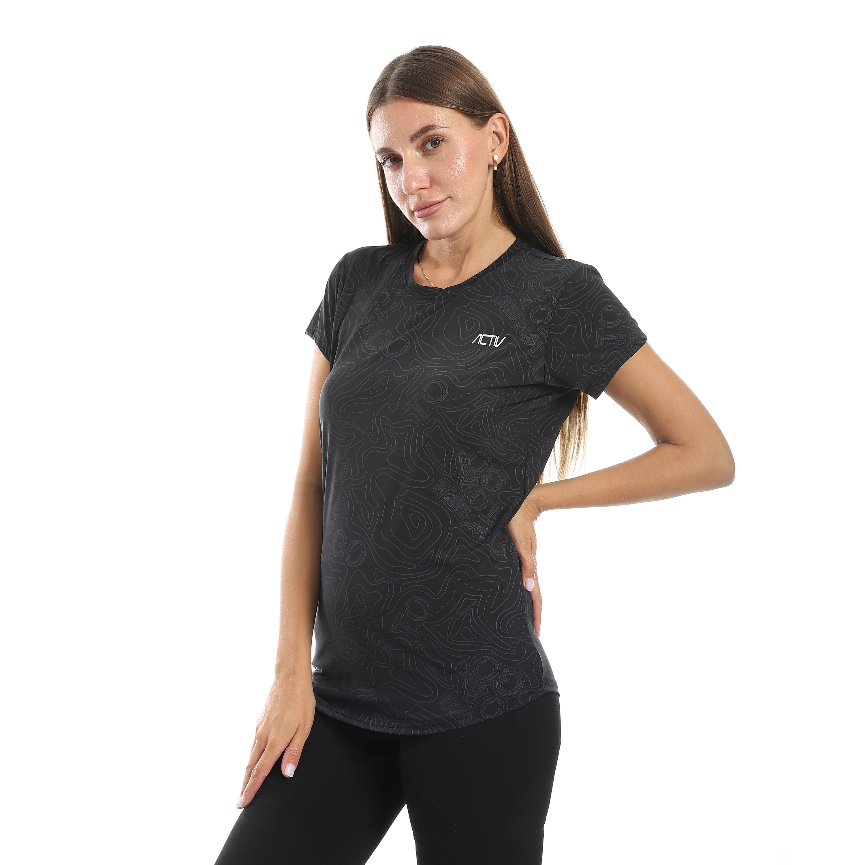 ACTIV WOMEN'S O T-SHIRT - BLACK