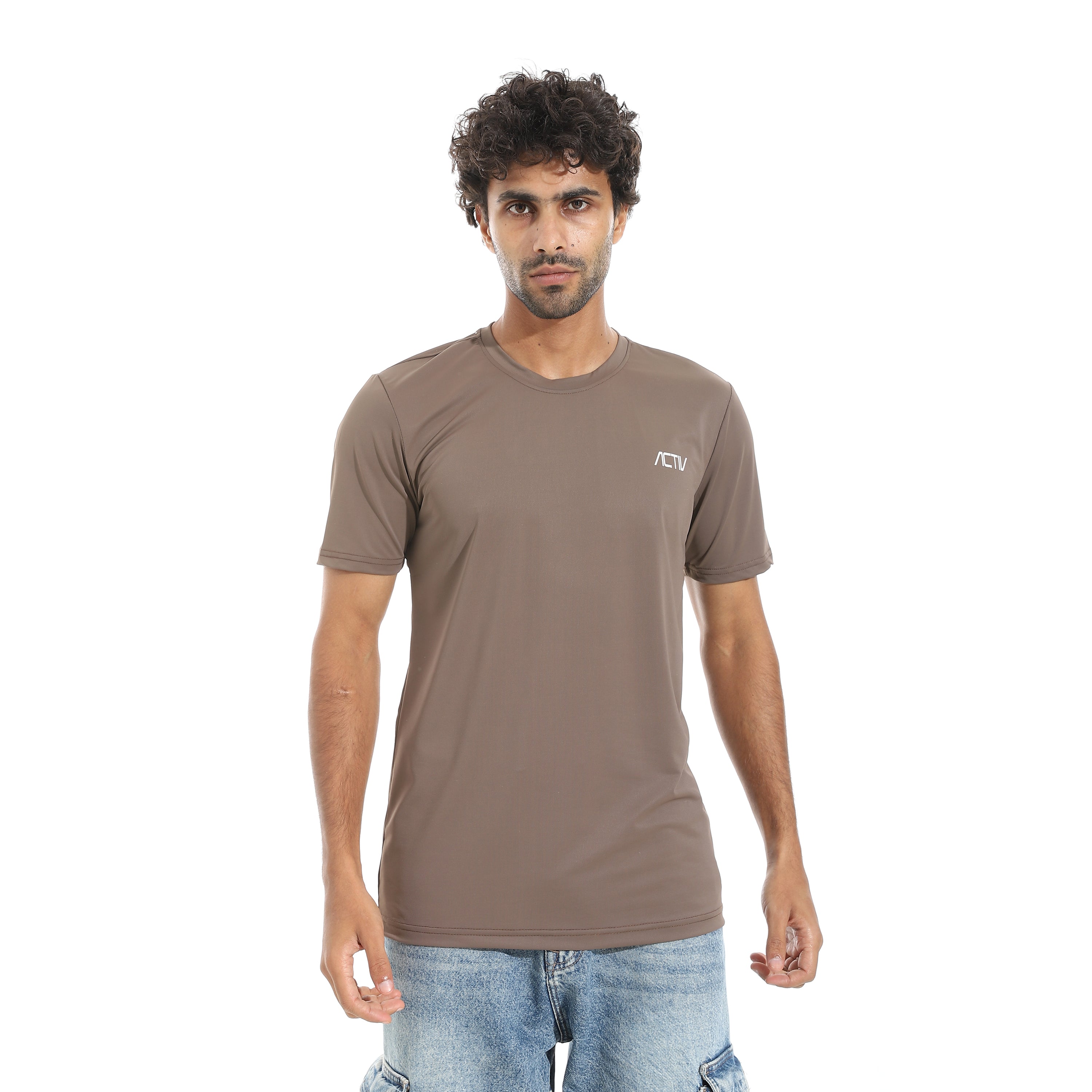ACTIV MEN'S O T-SHIRT - BROWN