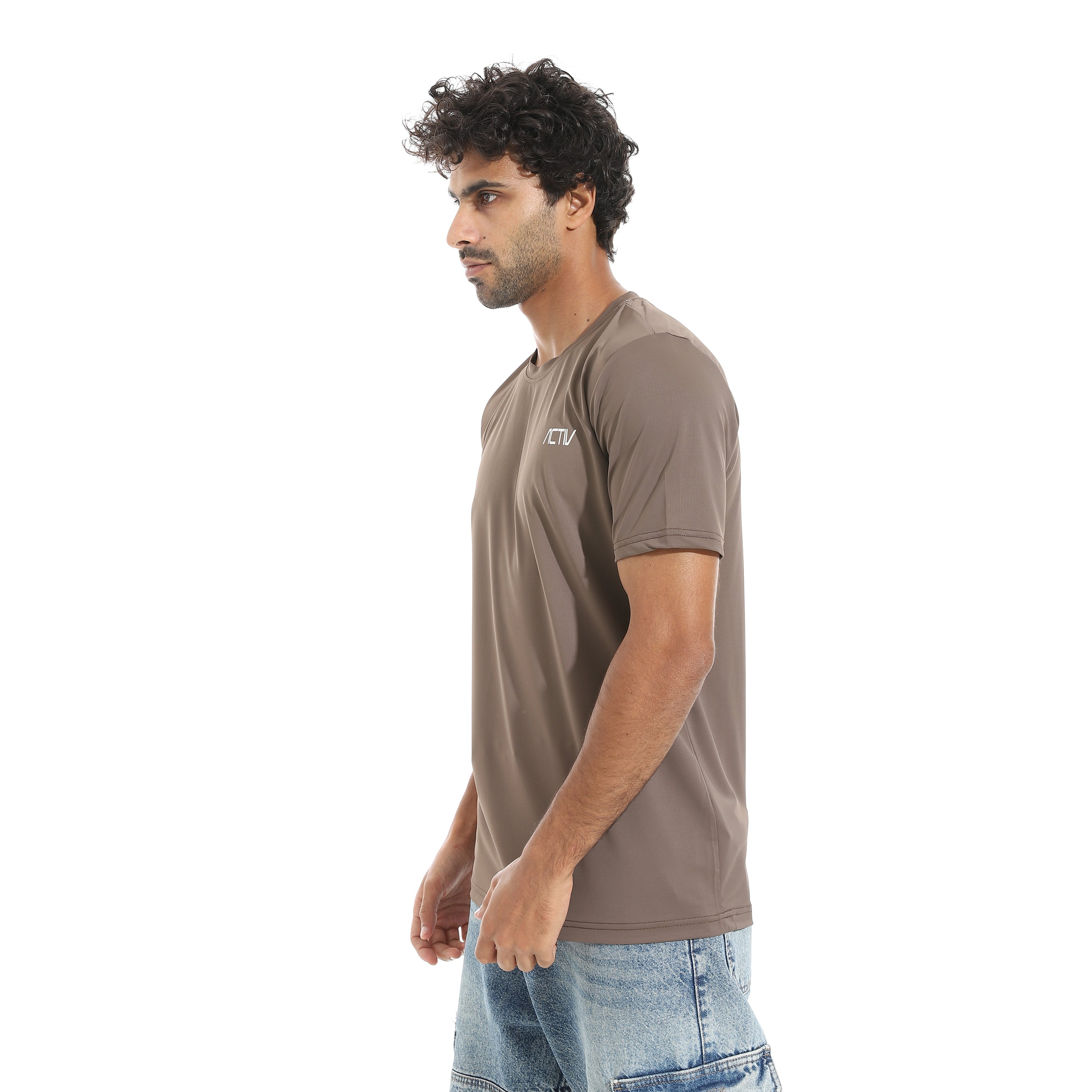 ACTIV MEN'S O T-SHIRT - BROWN