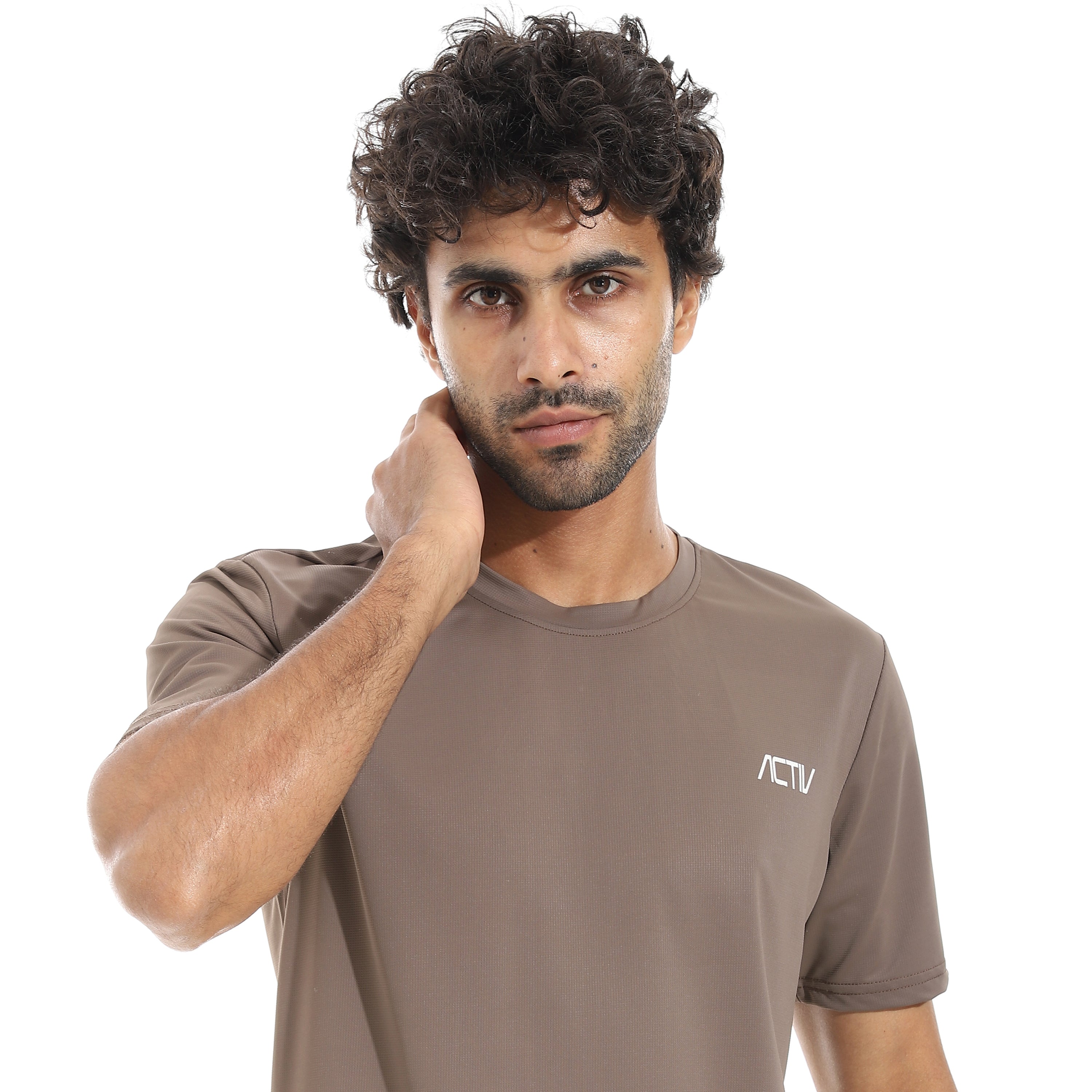 ACTIV MEN'S O T-SHIRT - BROWN