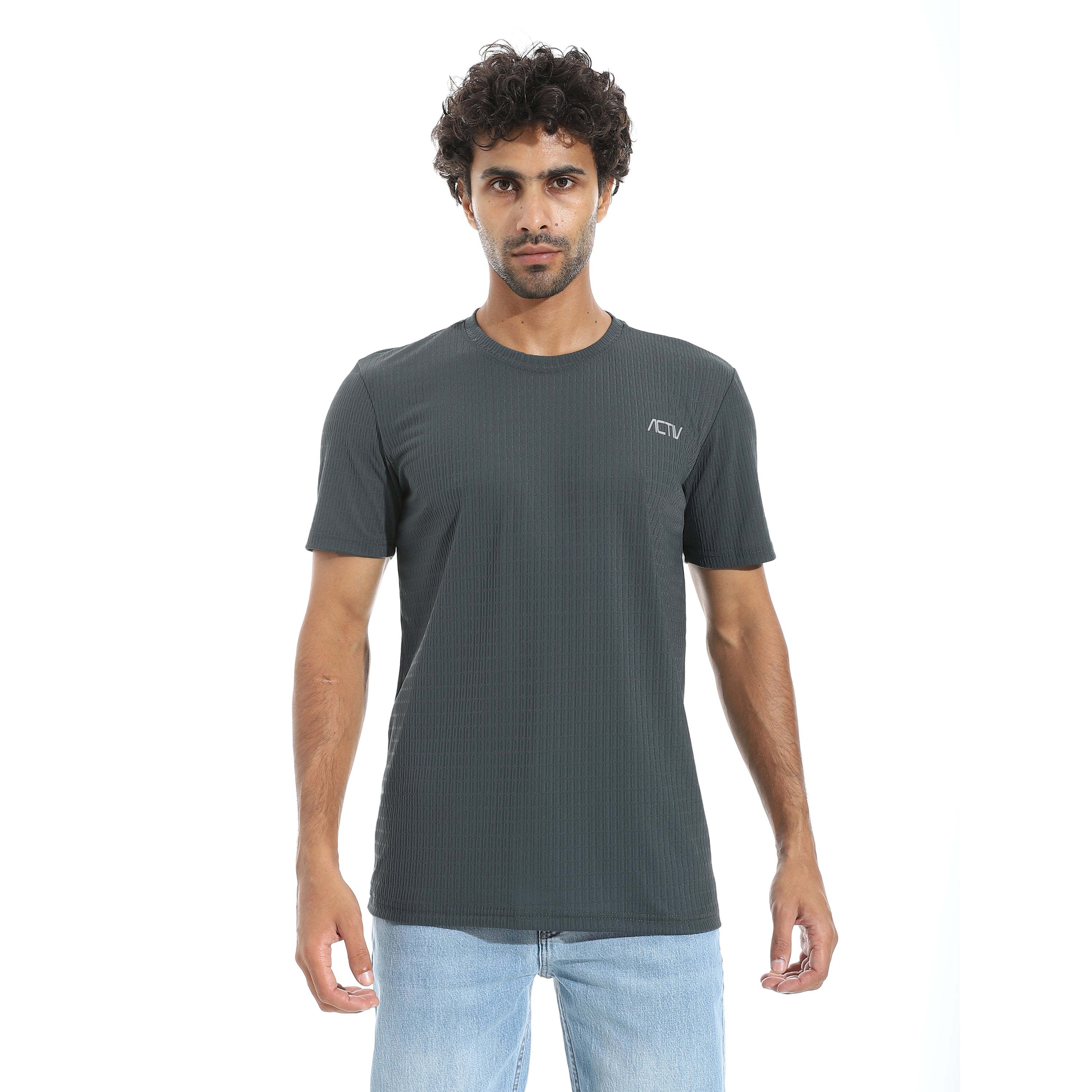 ACTIV MEN'S O T-SHIRT - D.GREY
