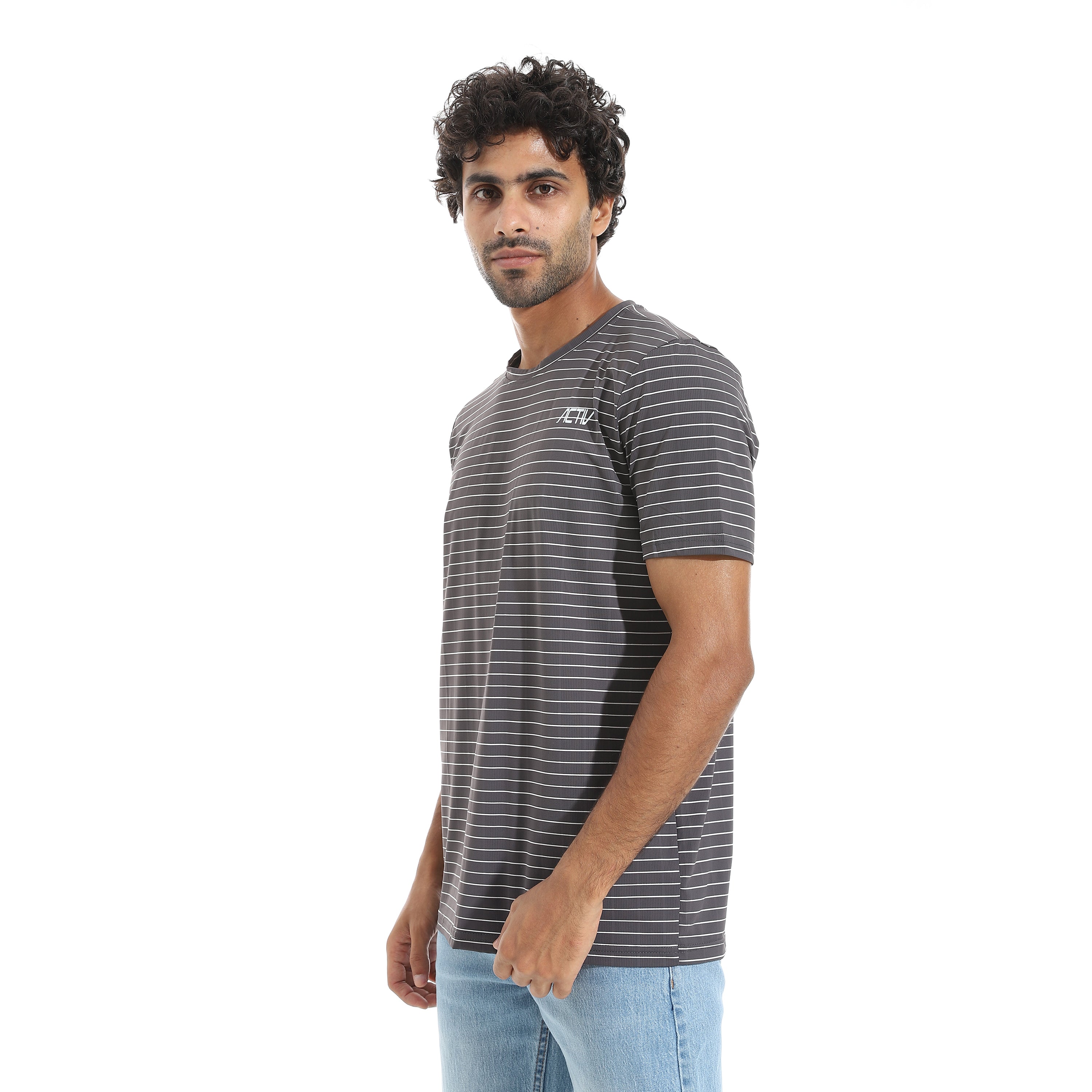 ACTIV MEN'S O T-SHIRT - D.GREY
