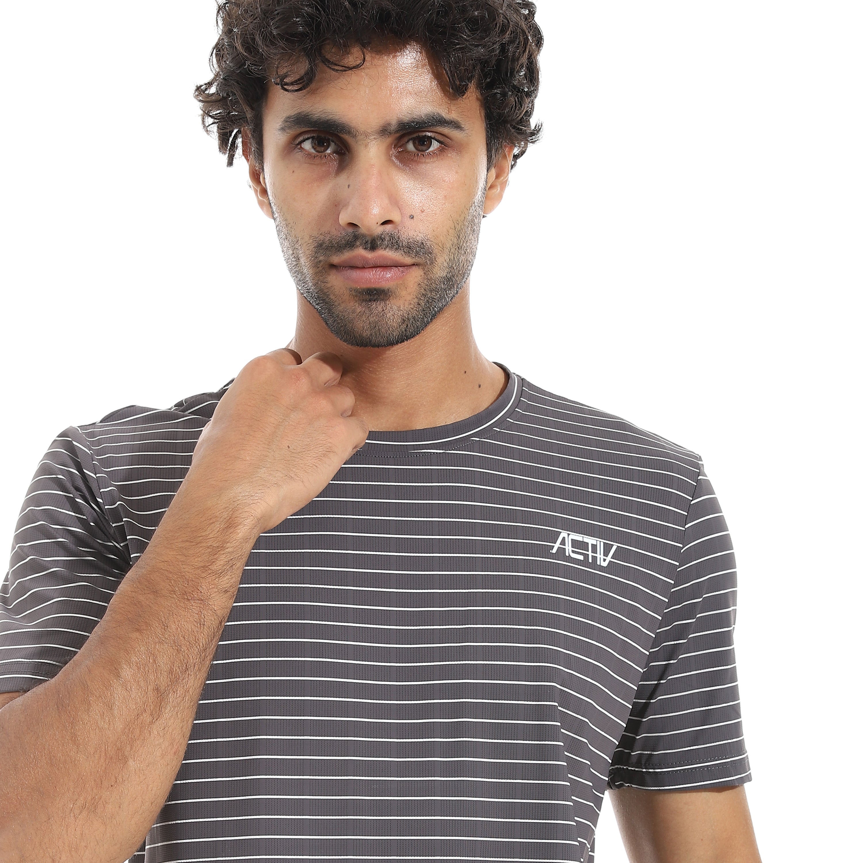 ACTIV MEN'S O T-SHIRT - D.GREY