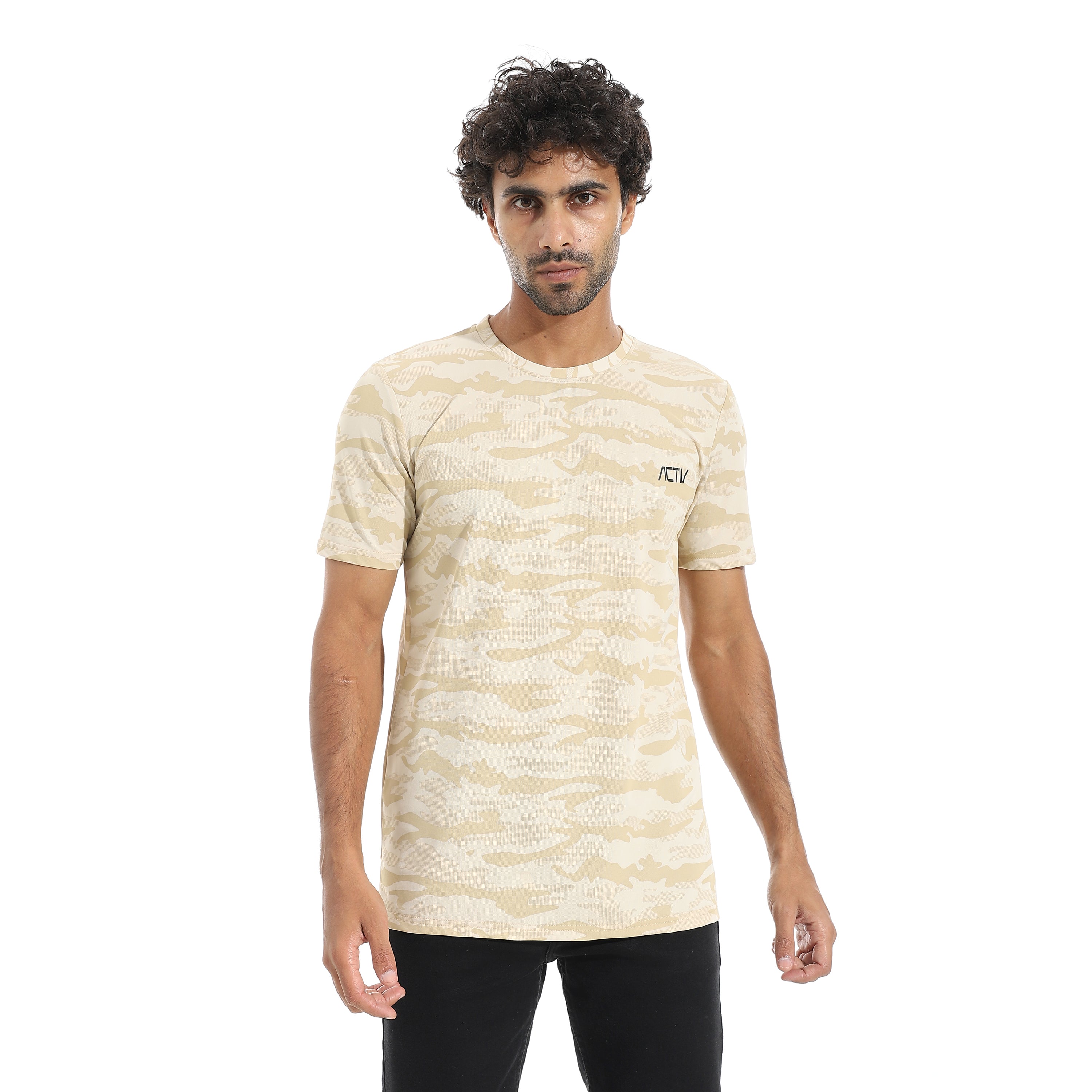 ACTIV MEN'S O T-SHIRT - BEIGE