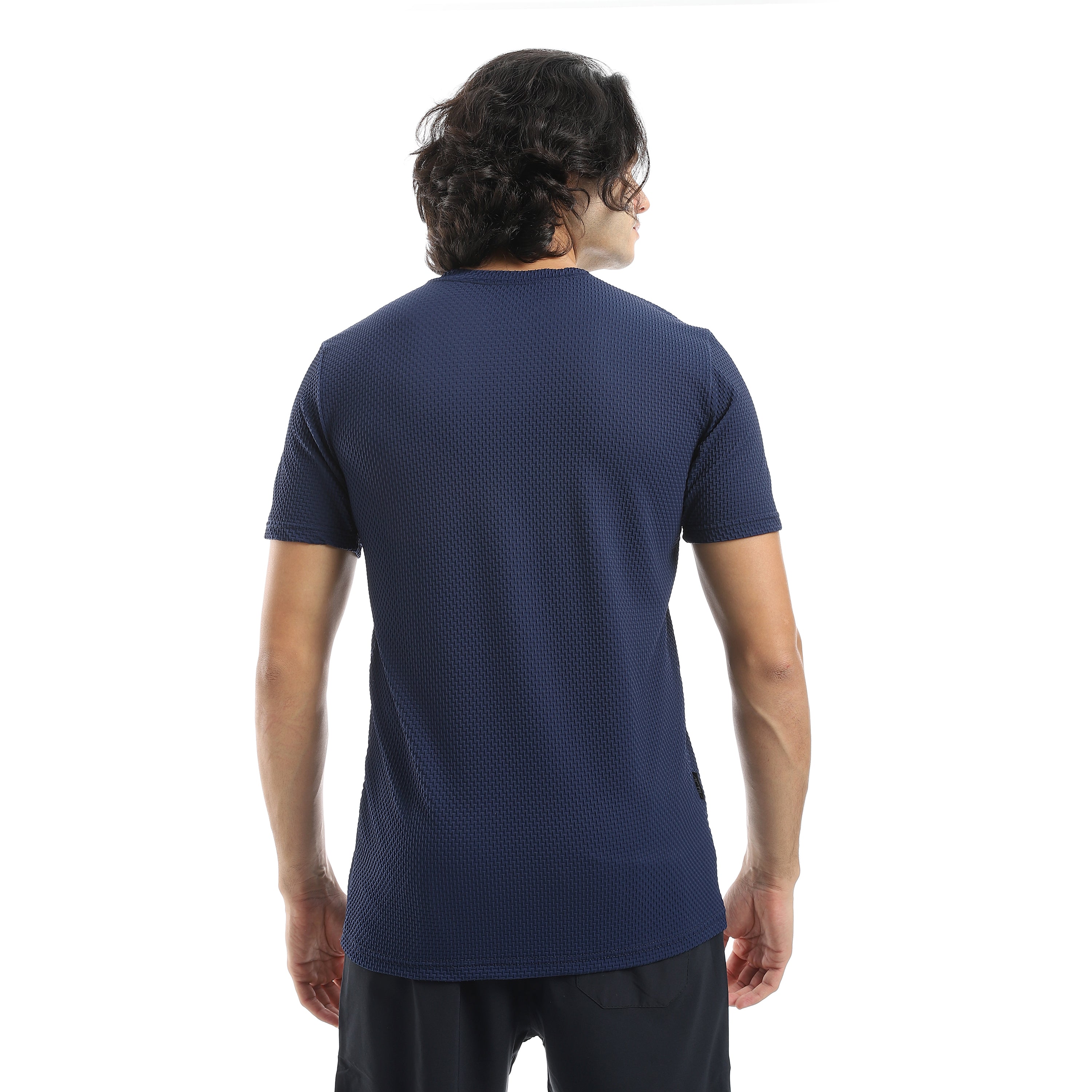ACTIV MENS PLAIN BASIC T-SHIRT - NAVY
