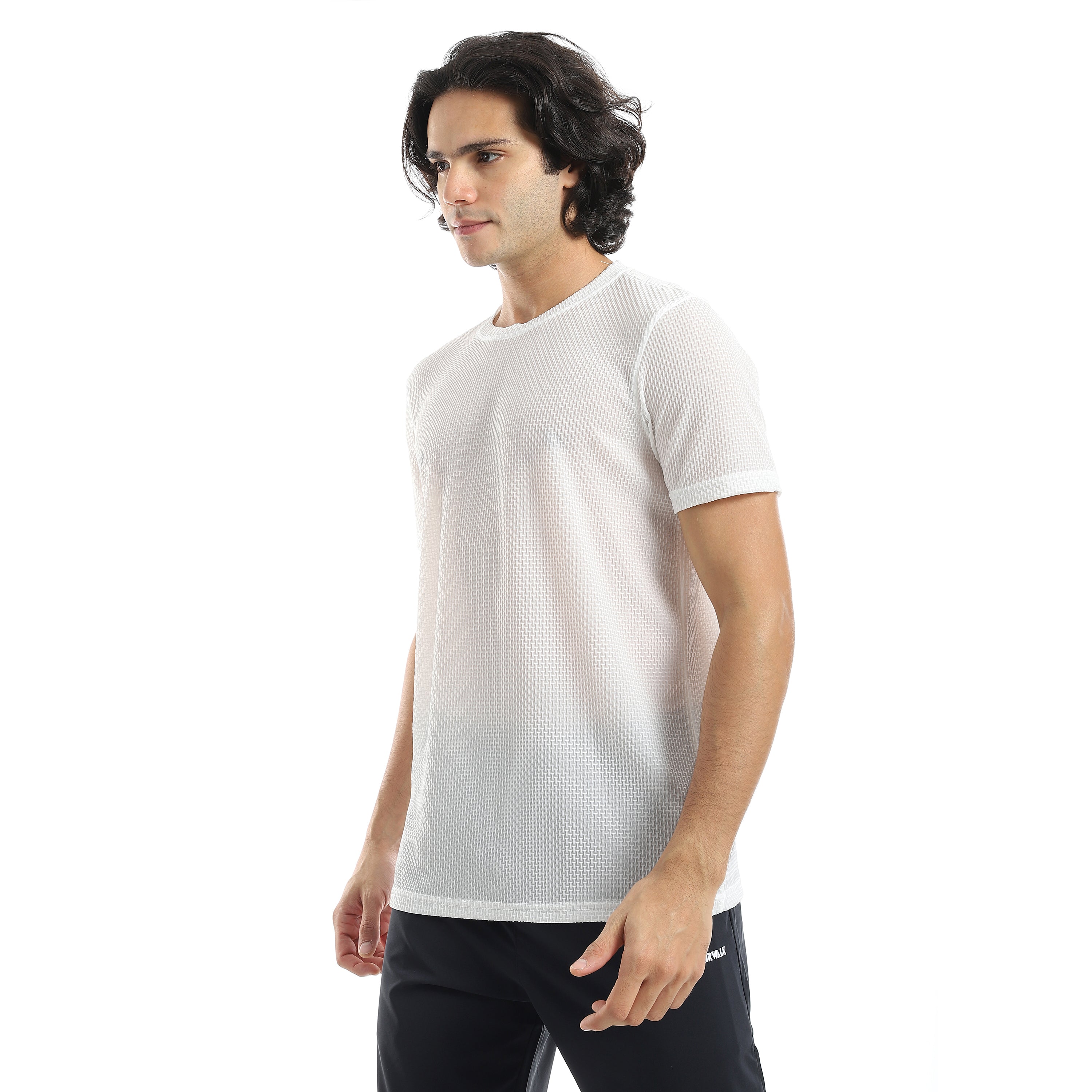 ACTIV MENS PLAIN BASIC T-SHIRT - WHITE