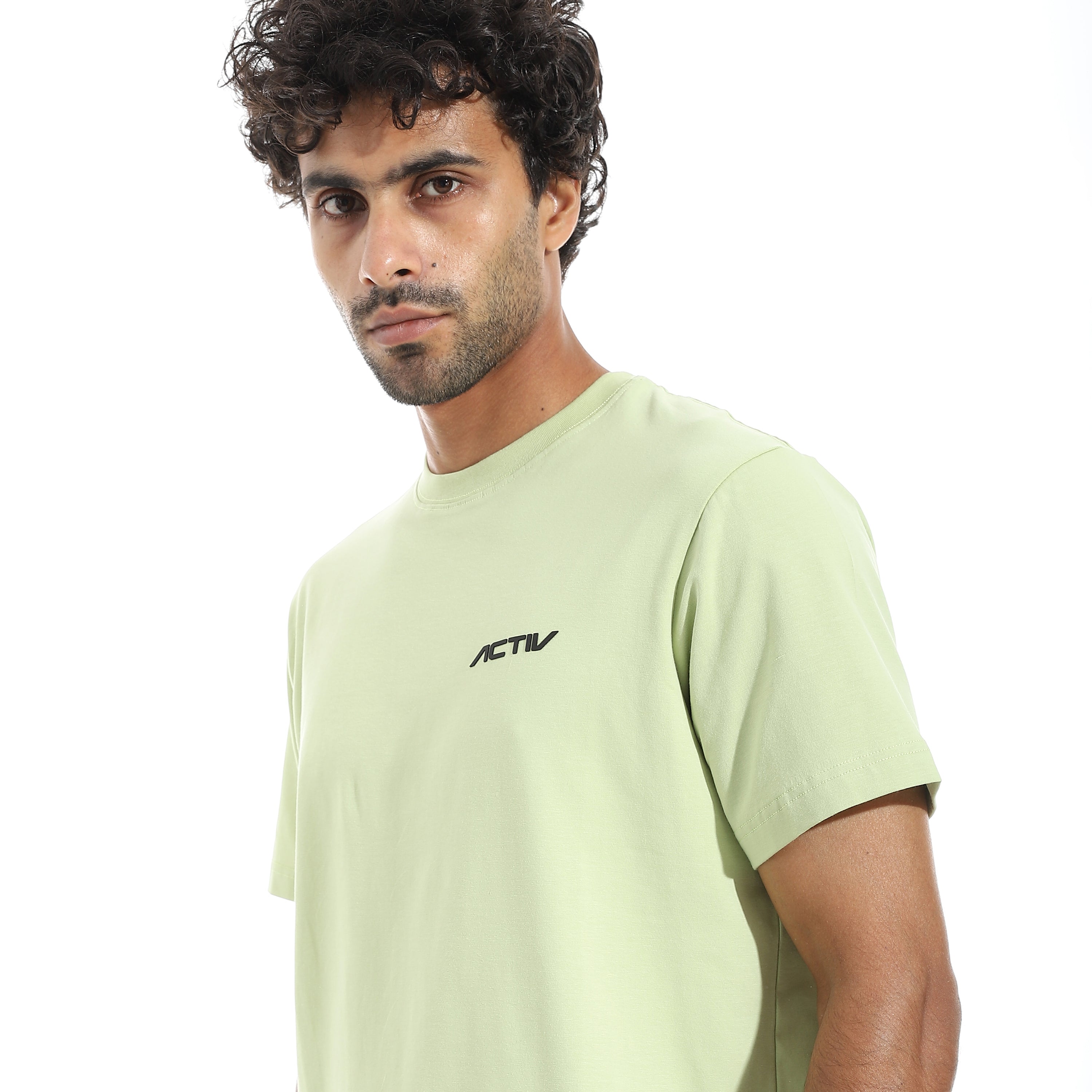ACTIV MENS PLAIN BASIC T-SHIRT - MINT