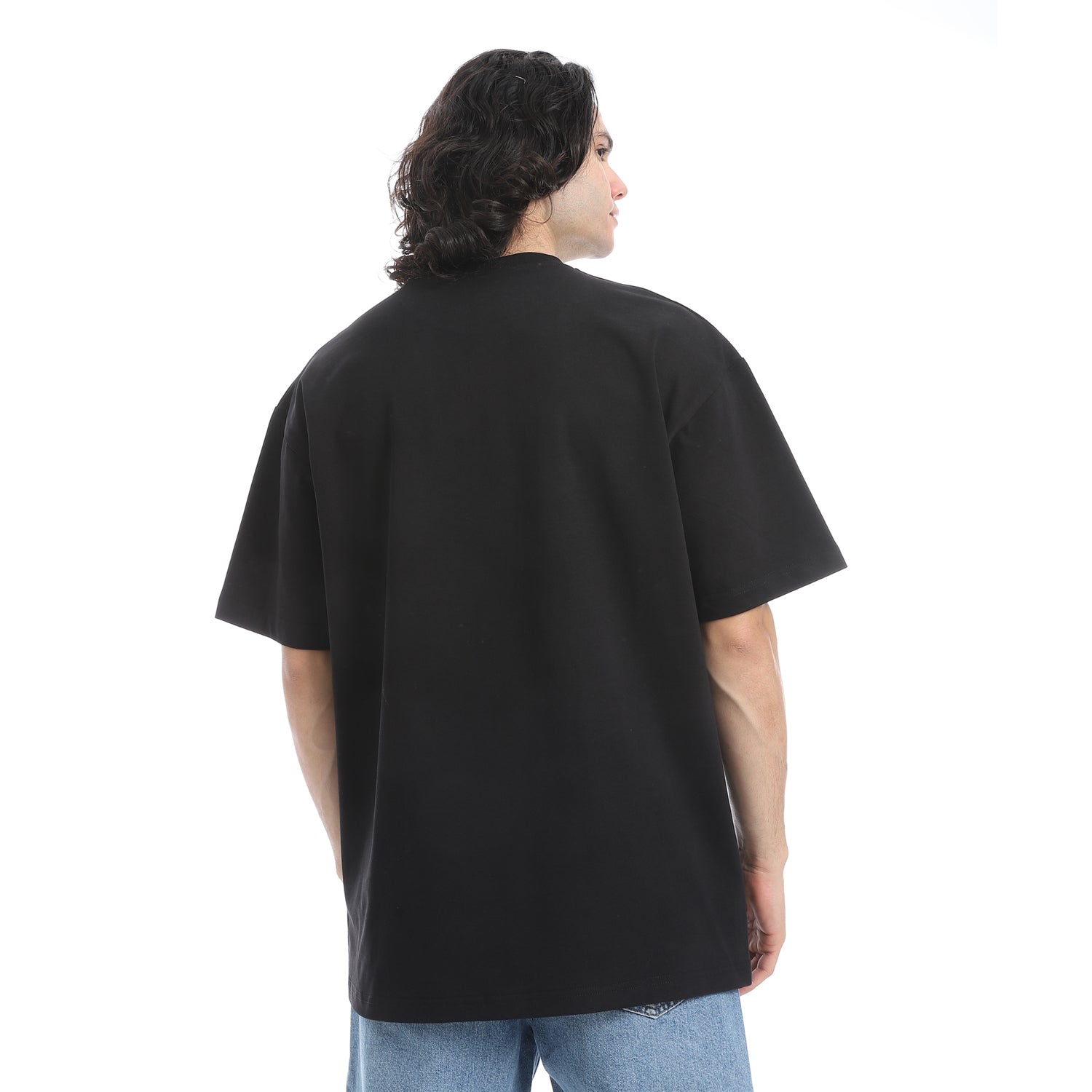 1978 PRINT OVERSIZED T-SHIRT - BLACK