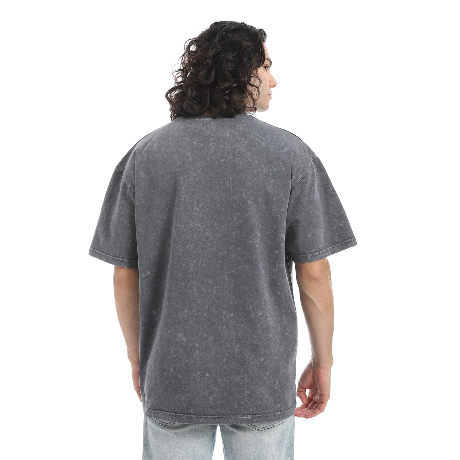 WASHED OVERSIZED TSHIRT - BLACK