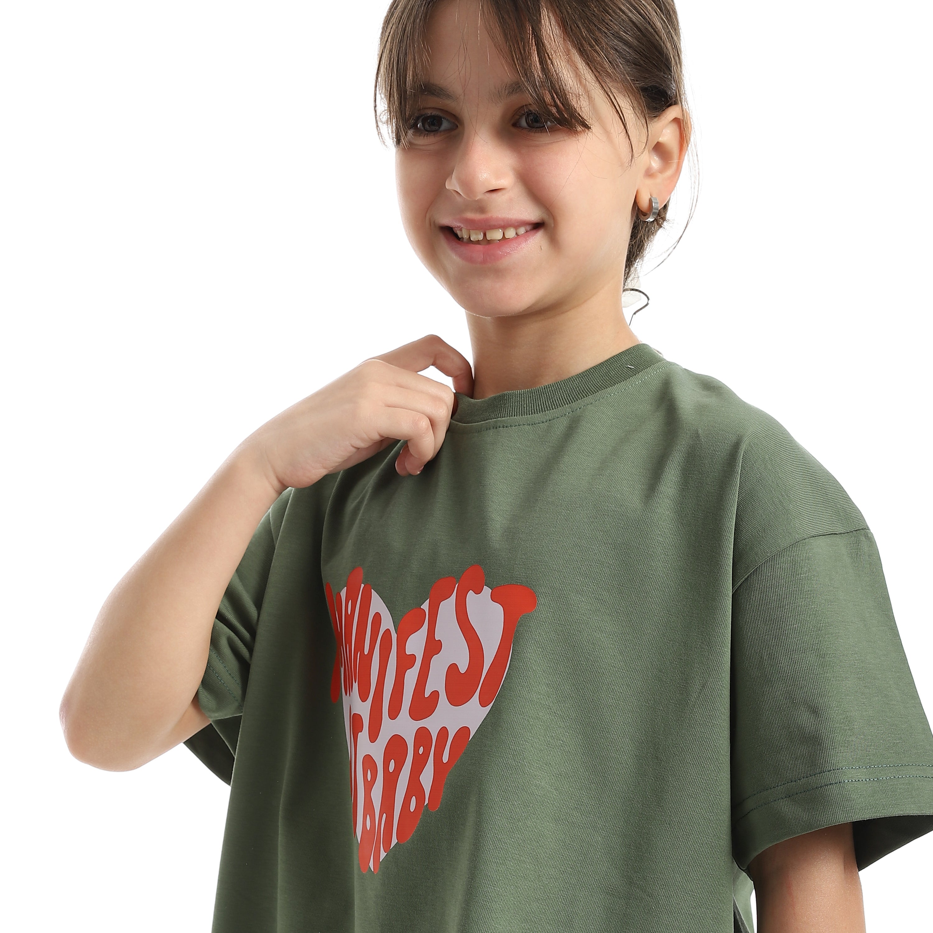 MANIFEST MOOD OVERSIZE T-SHIRT - OLV*GREN