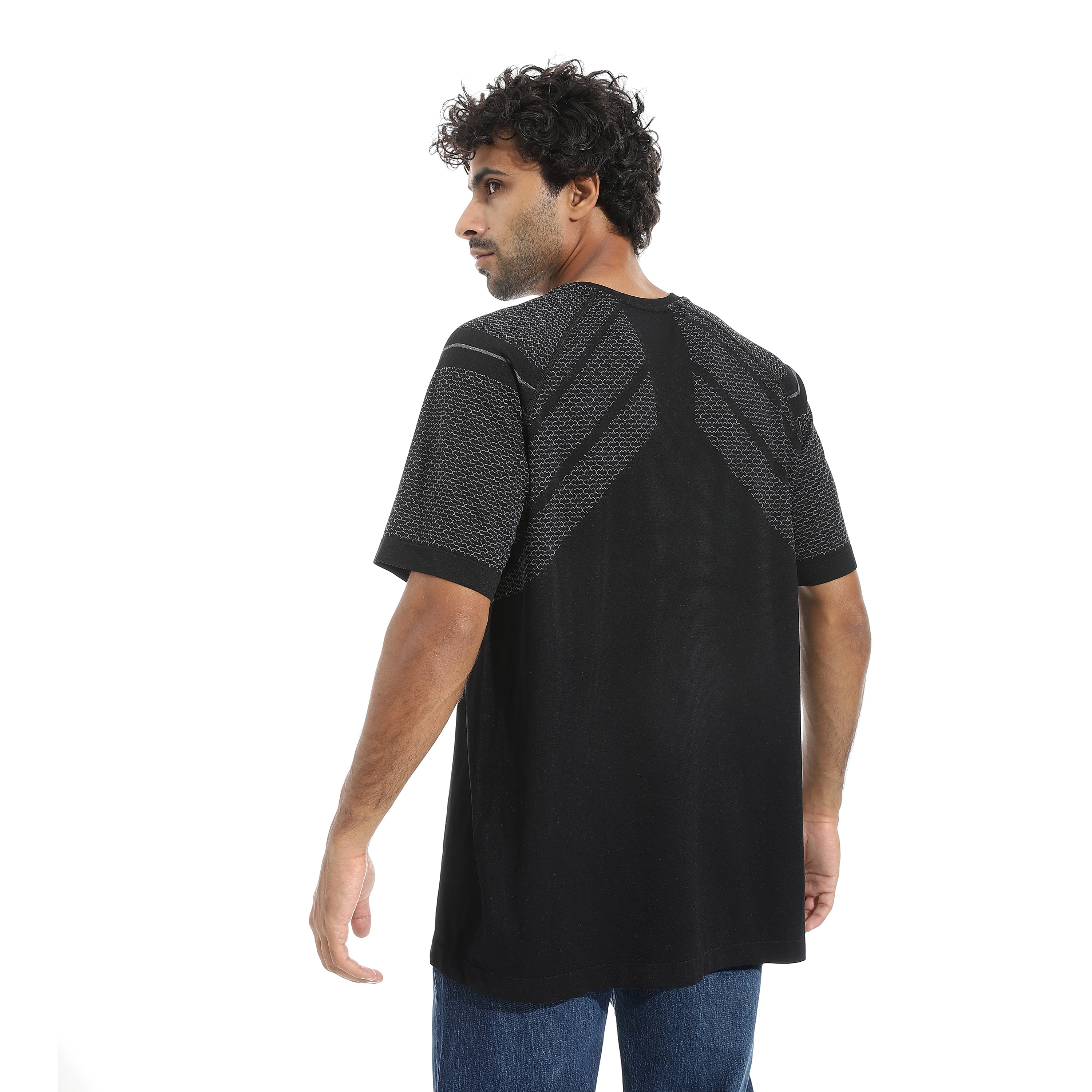 ACTIV MEN'S BASIC T-SHIRT - BLK*GREY