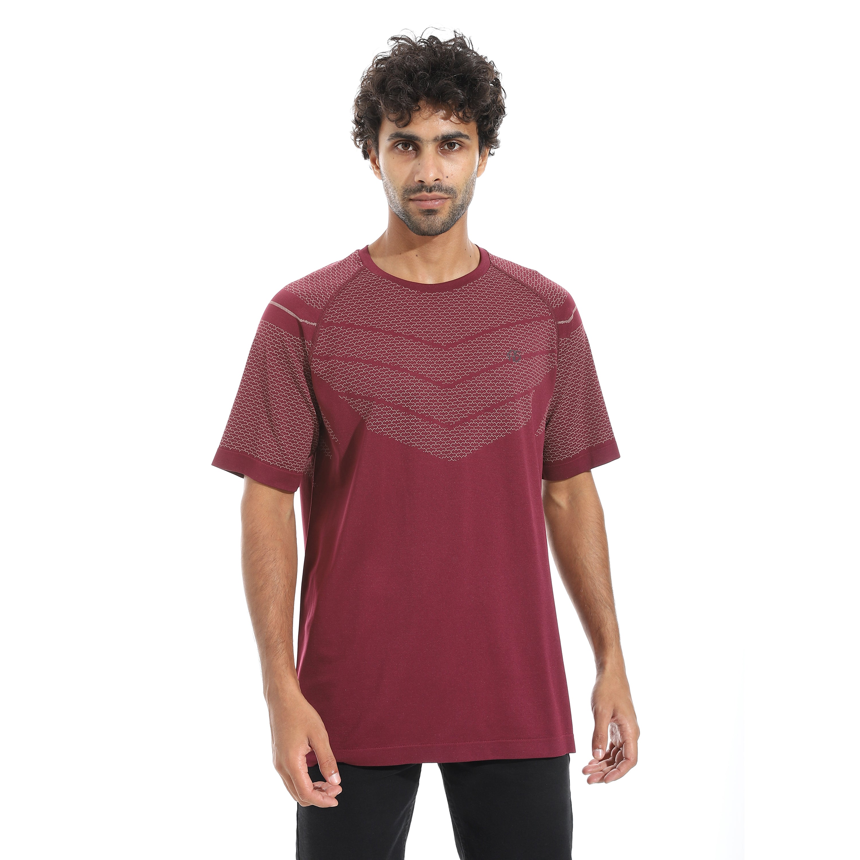 ACTIV MEN'S BASIC T-SHIRT - BURGANDY