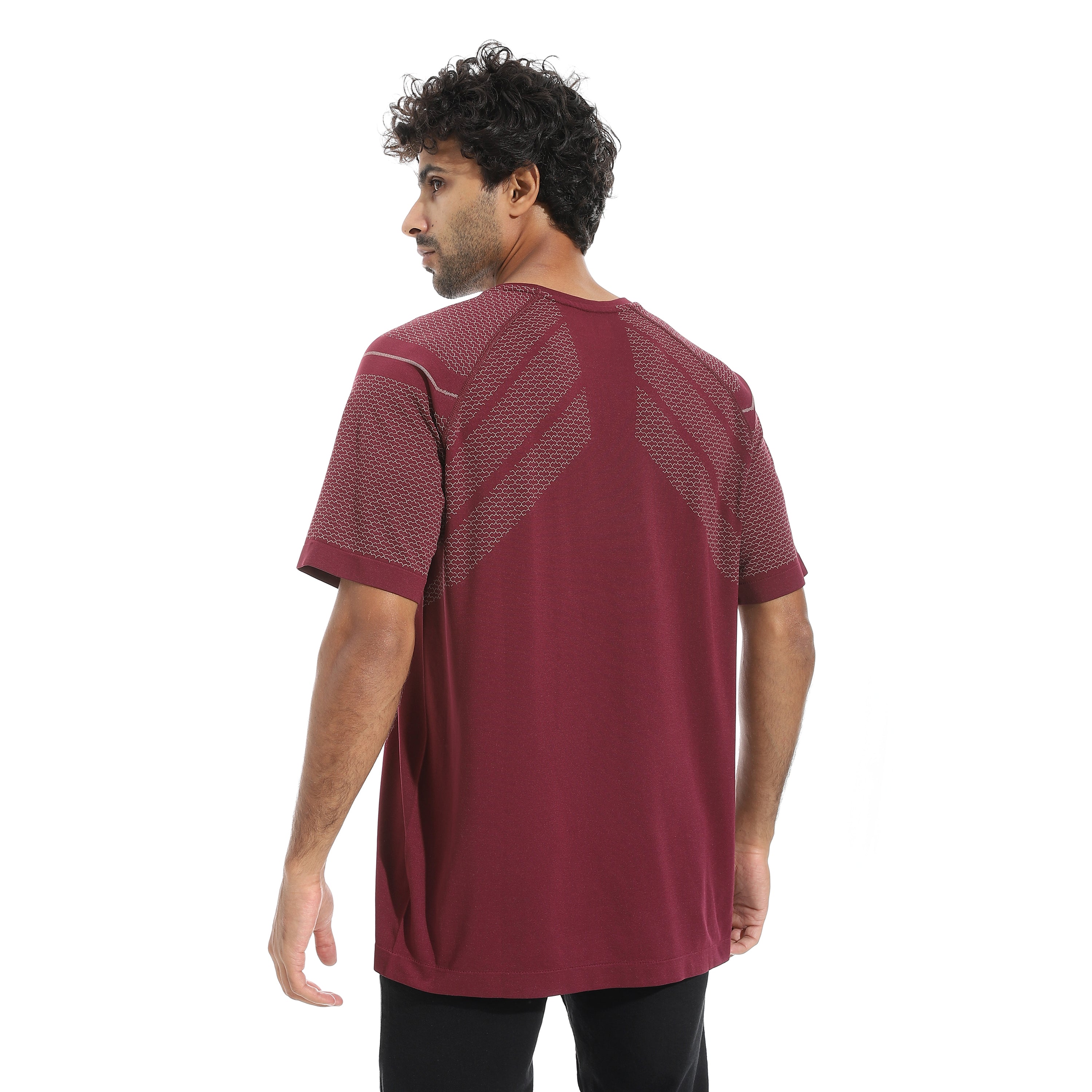 ACTIV MEN'S BASIC T-SHIRT - BURGANDY