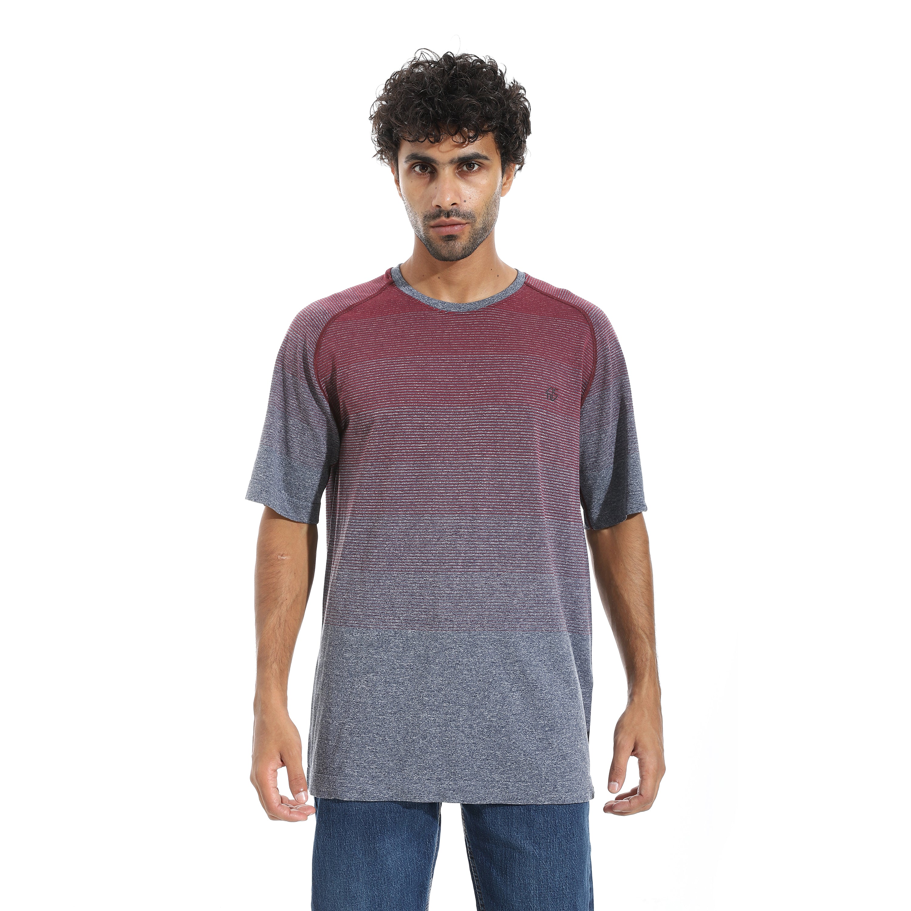 ACTIV MEN'S BASIC T-SHIRT - NVY*BURG