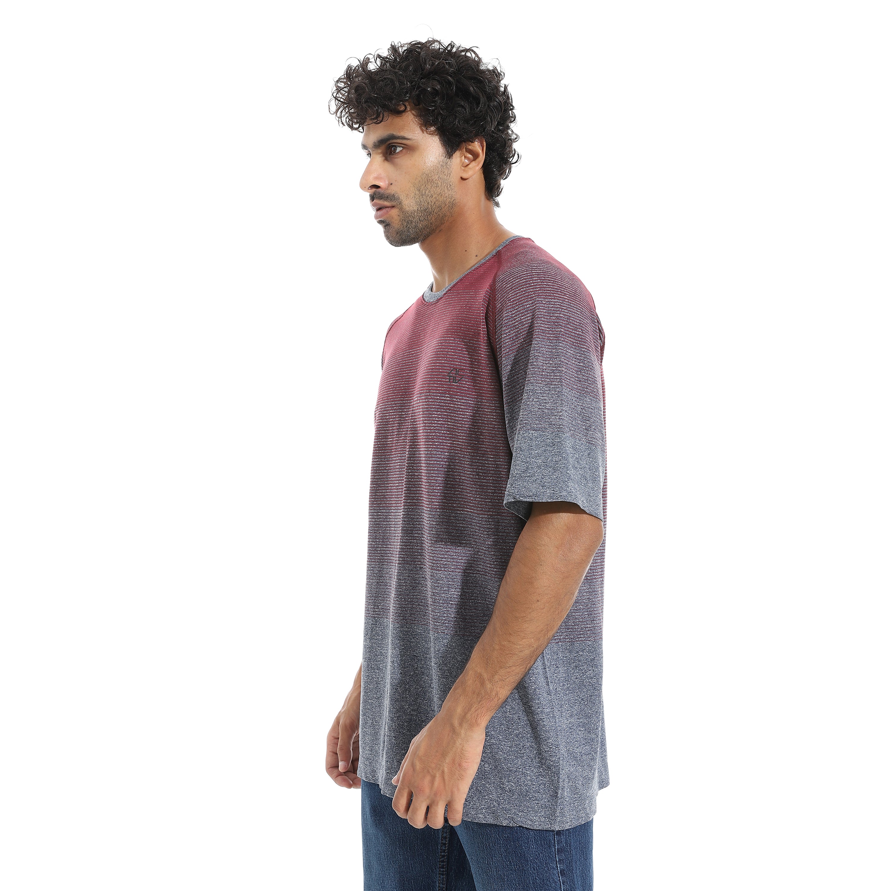 ACTIV MEN'S BASIC T-SHIRT - NVY*BURG
