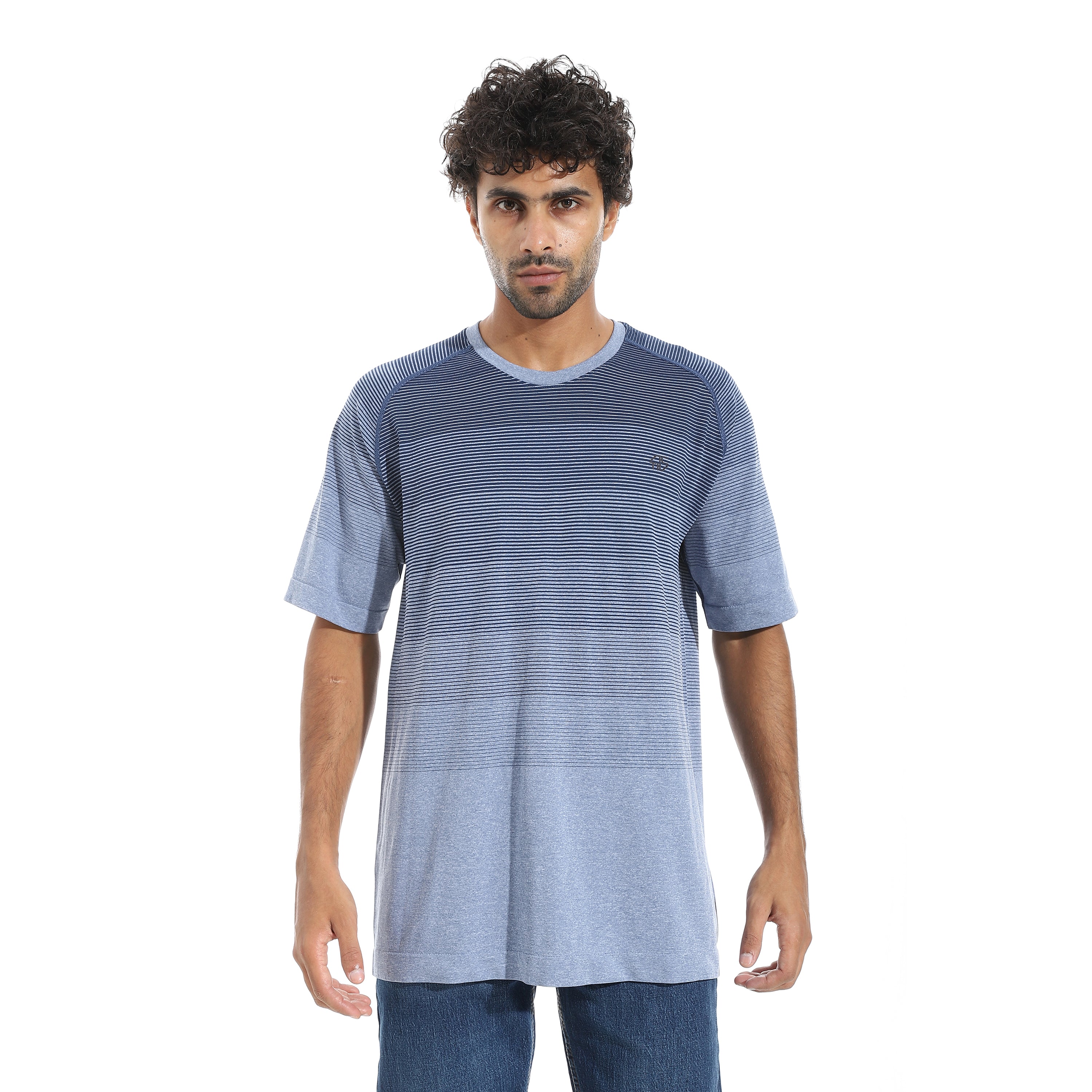 ACTIV MEN'S BASIC T-SHIRT - NVY*INDG