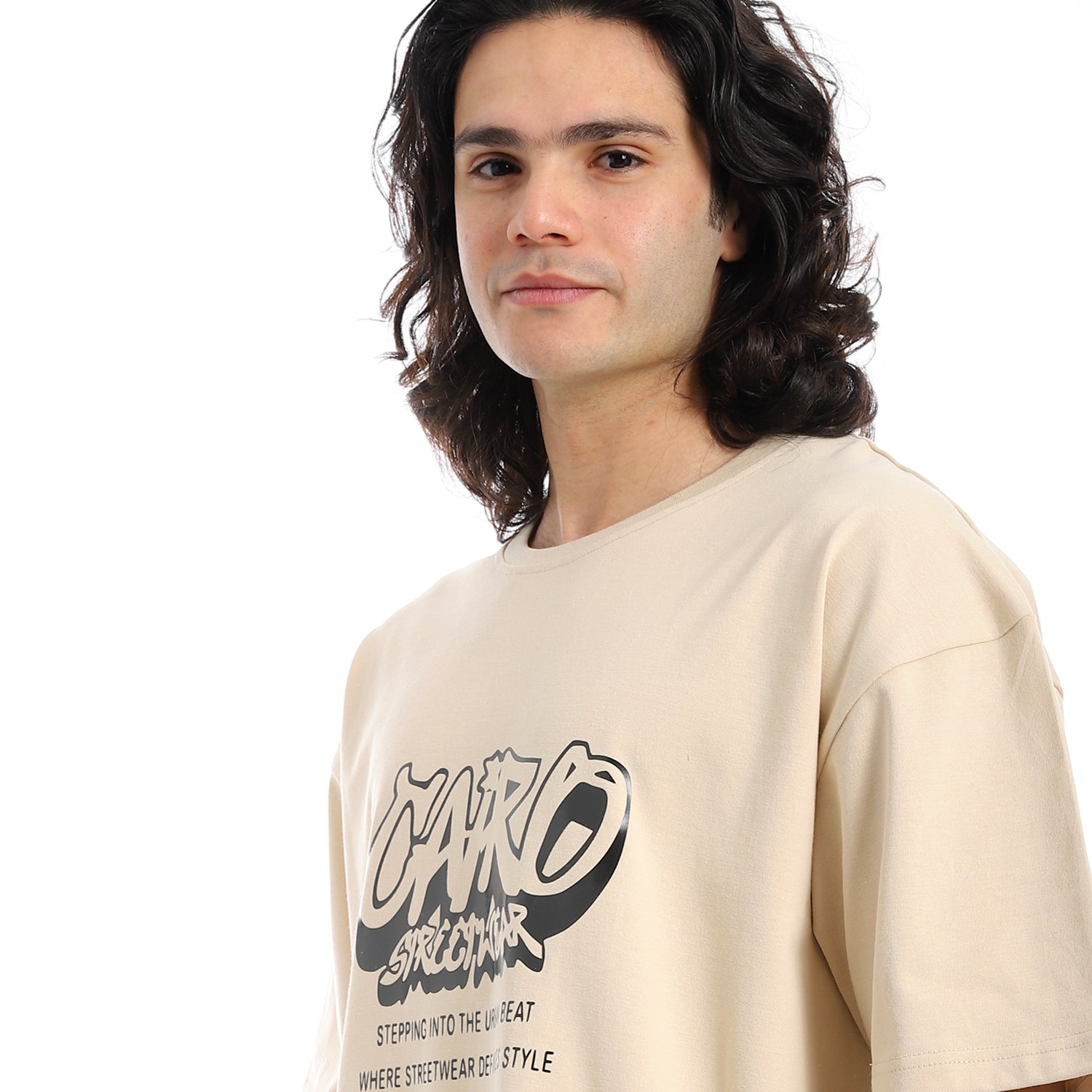 CAIRO STREETWEAR OVERSIZED T-S - BEIGE