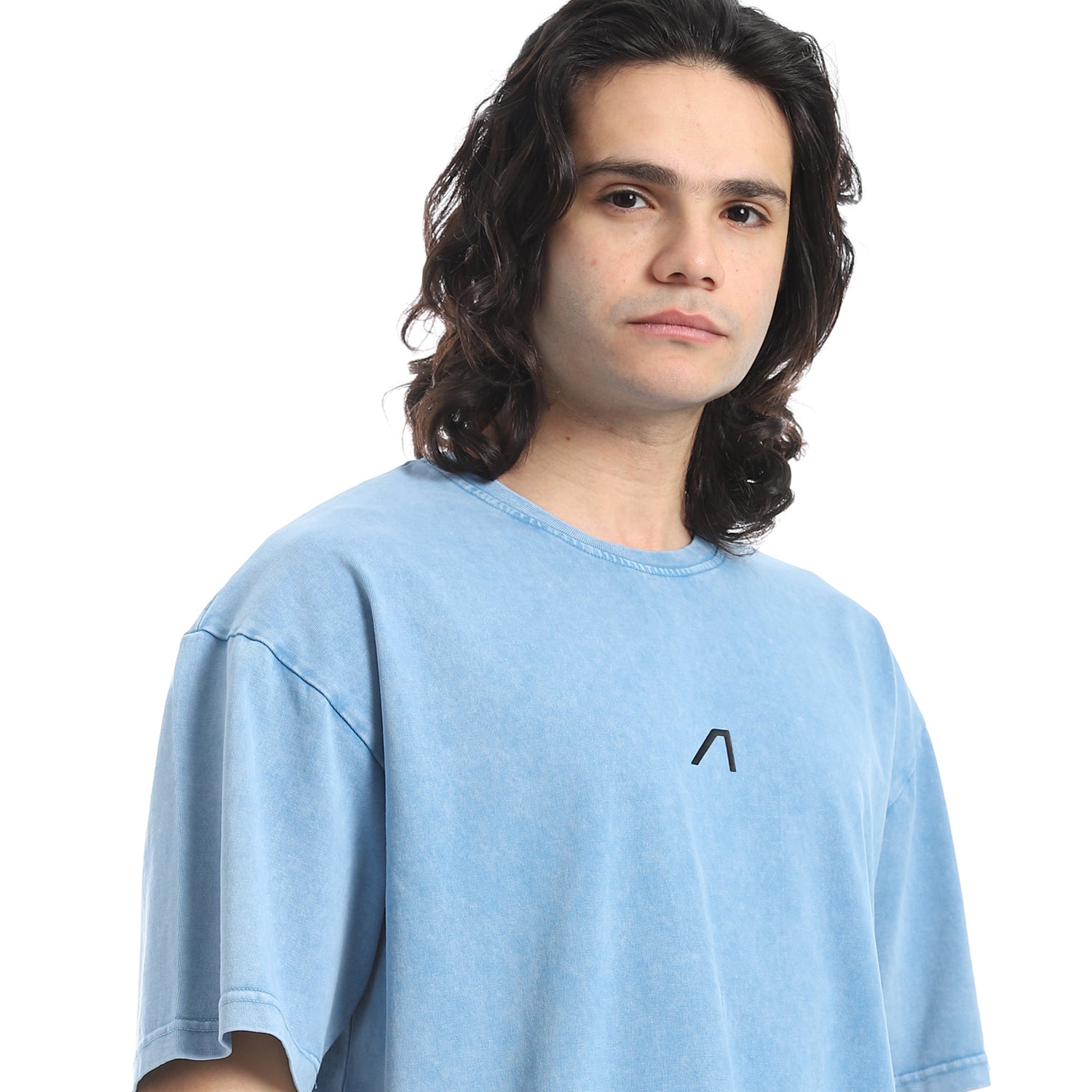 WASHED OVERSIZED TSHIRT - BABYBLUE