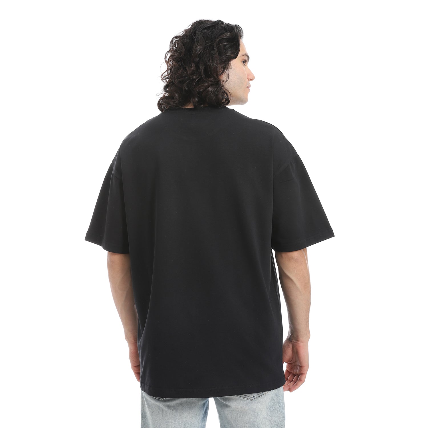 SKATEBOARDING OVERSIZED T-SHIR - BLACK