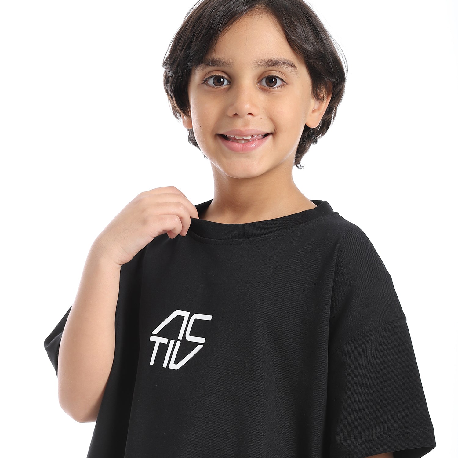 ACTIV SQUARE LOGO TSHIRT - BLACK