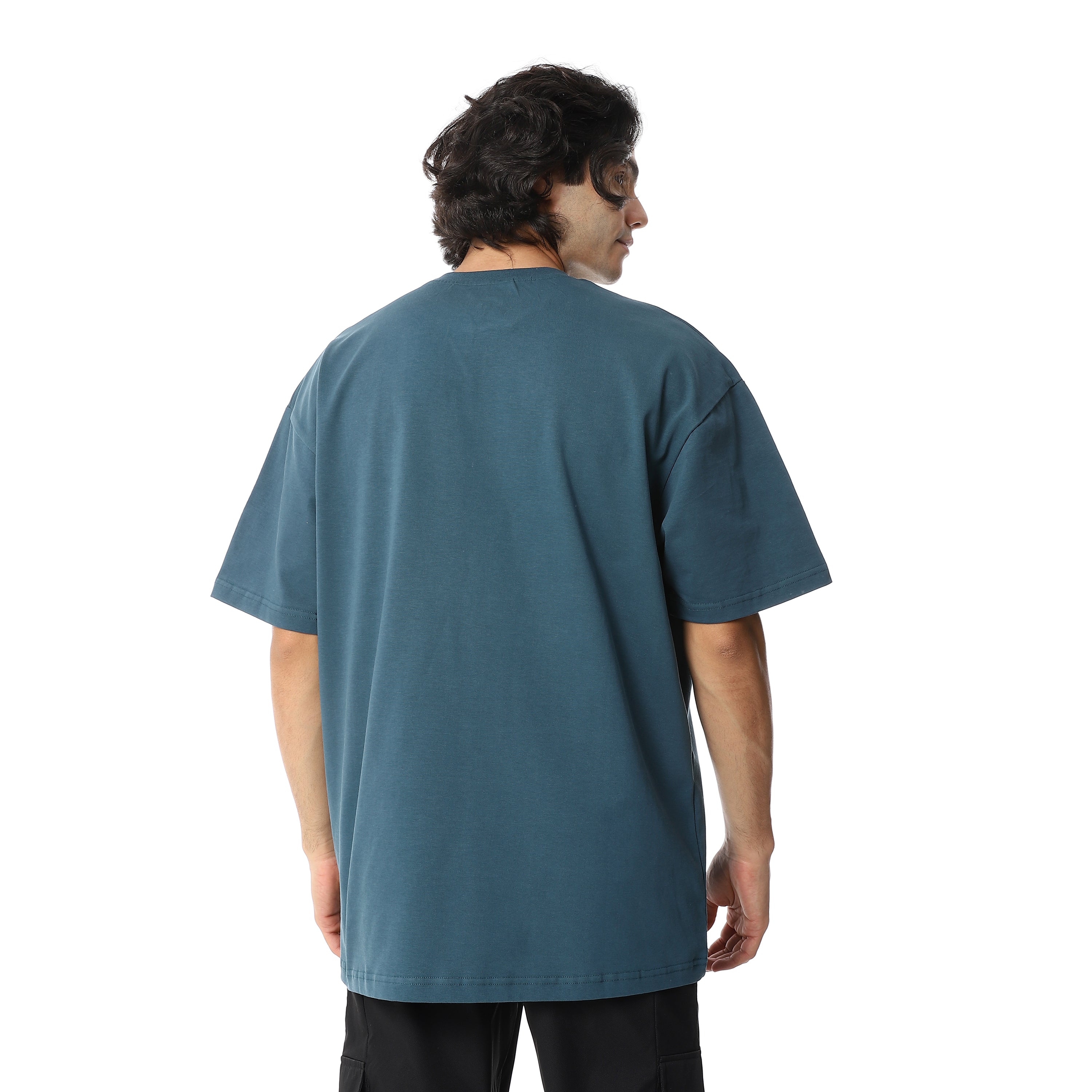 MARATHON STEPS PRINT T-SHIRT - BLUE