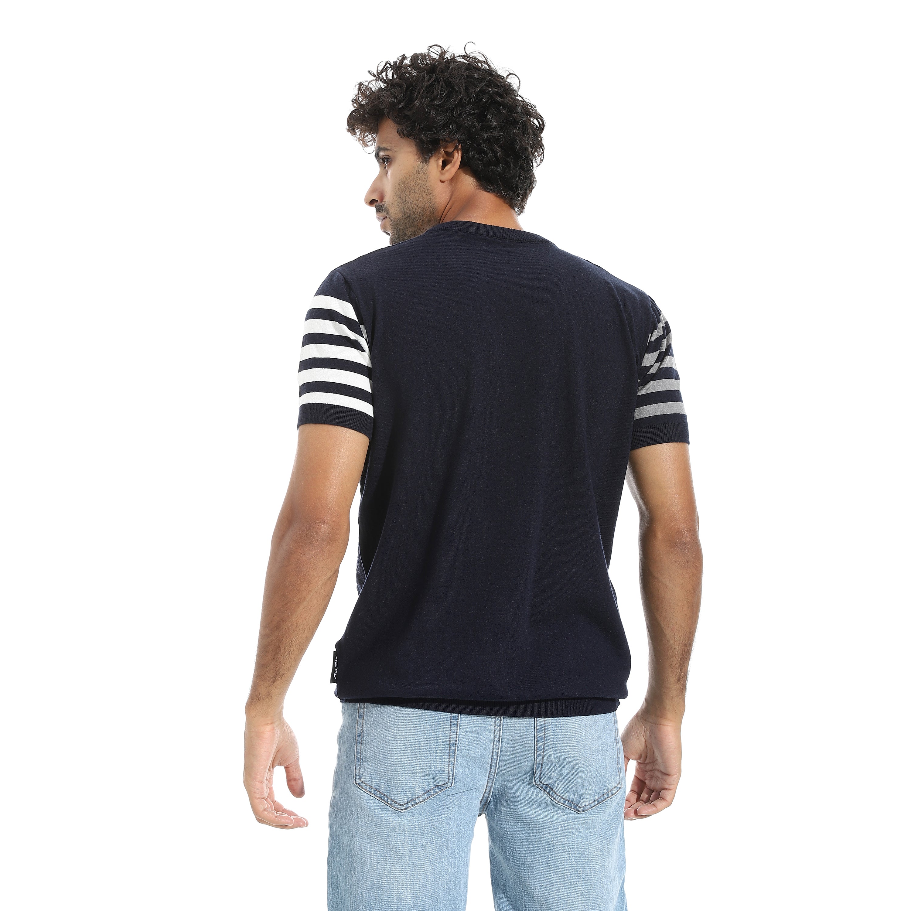 ACTIV MEN'S ROUND T-SHIRT - NAVY