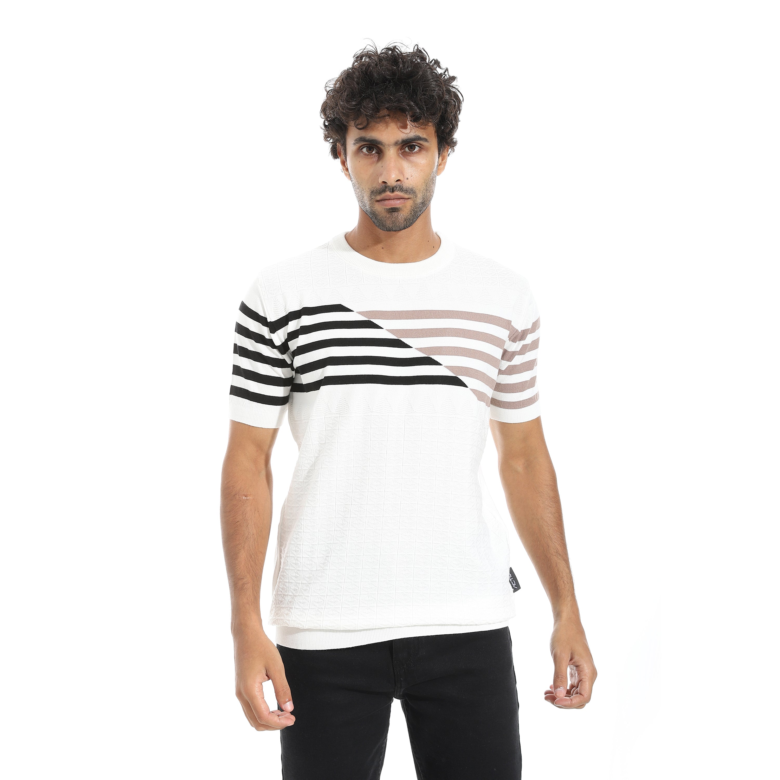 ACTIV MEN'S ROUND T-SHIRT - SUGARY