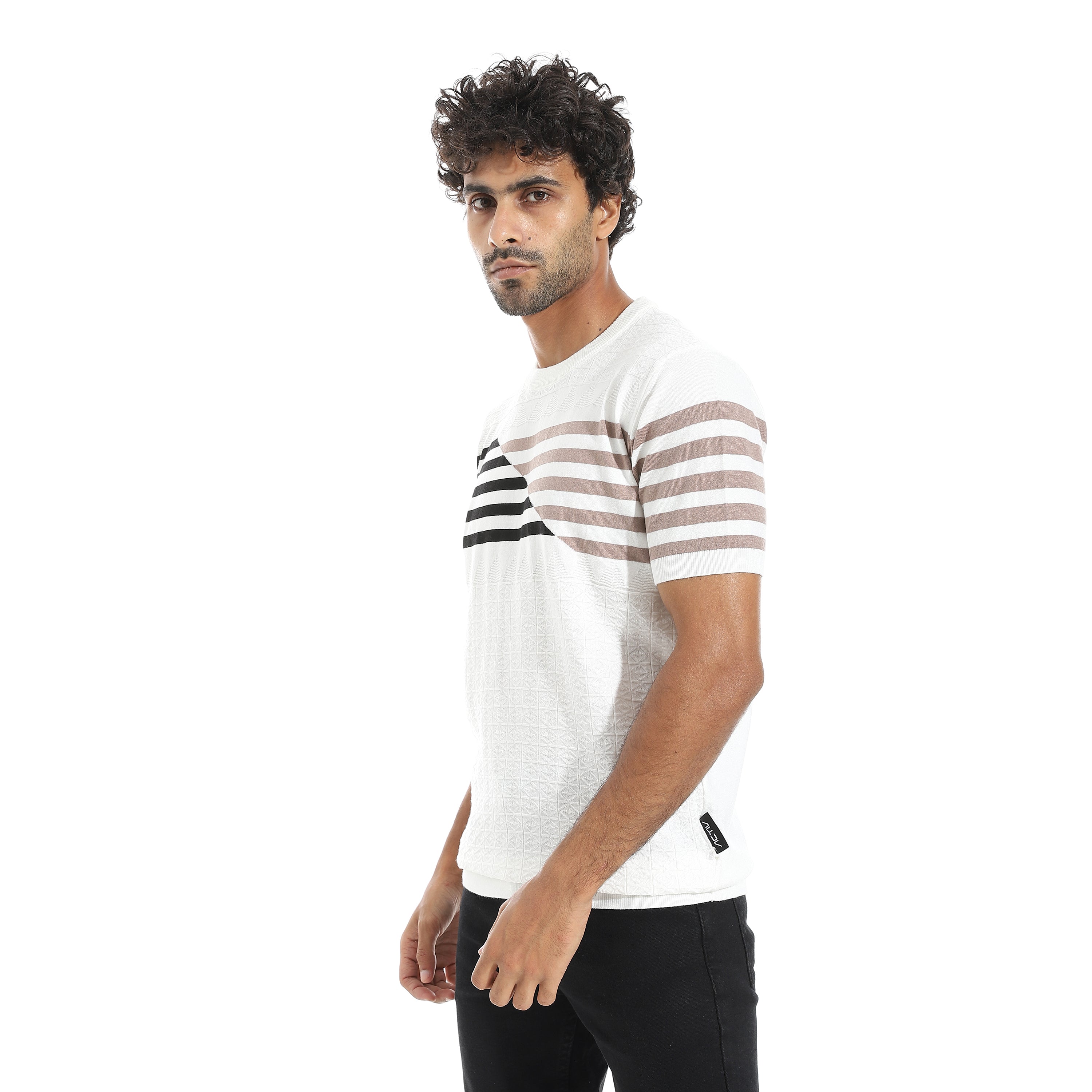 ACTIV MEN'S ROUND T-SHIRT - SUGARY