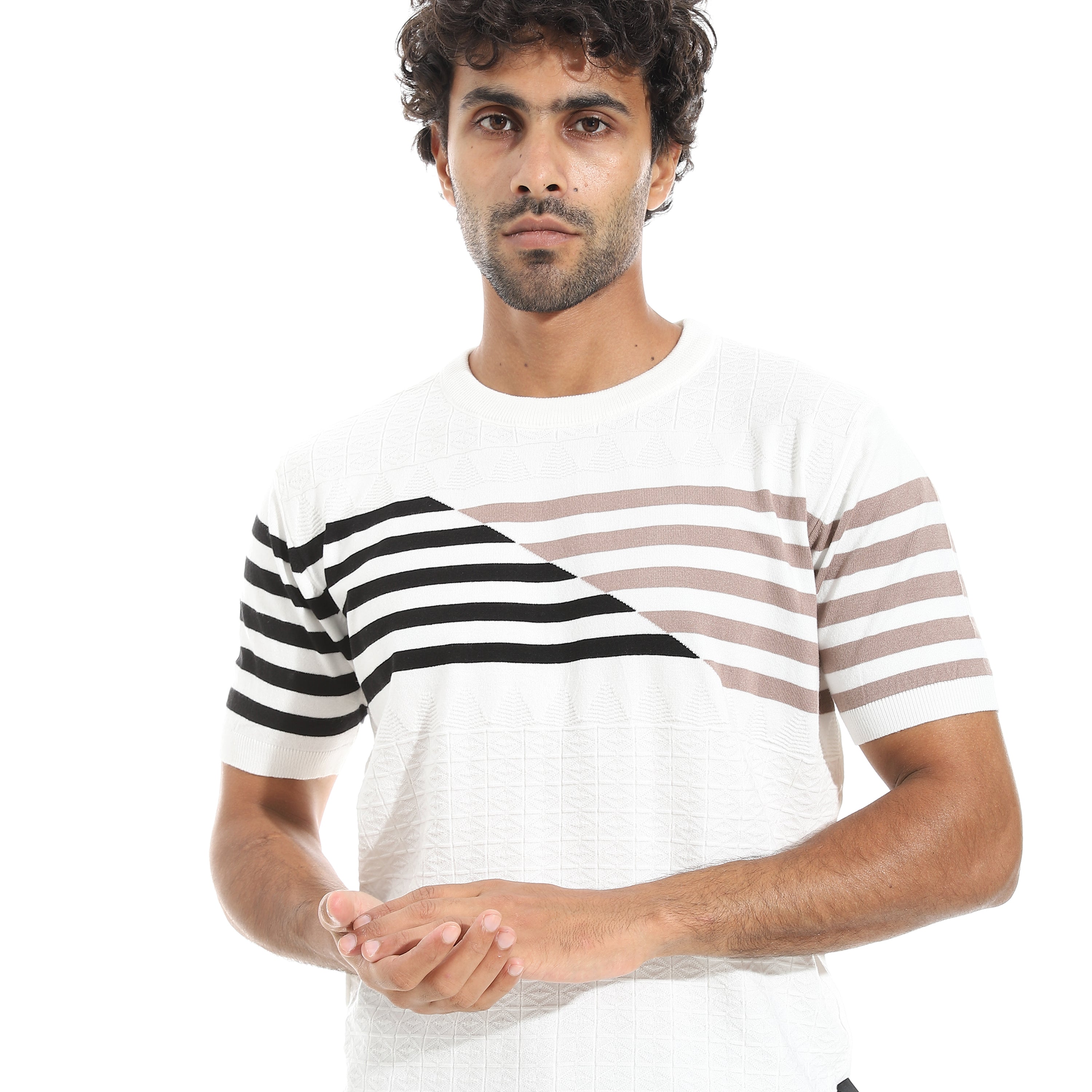 ACTIV MEN'S ROUND T-SHIRT - SUGARY