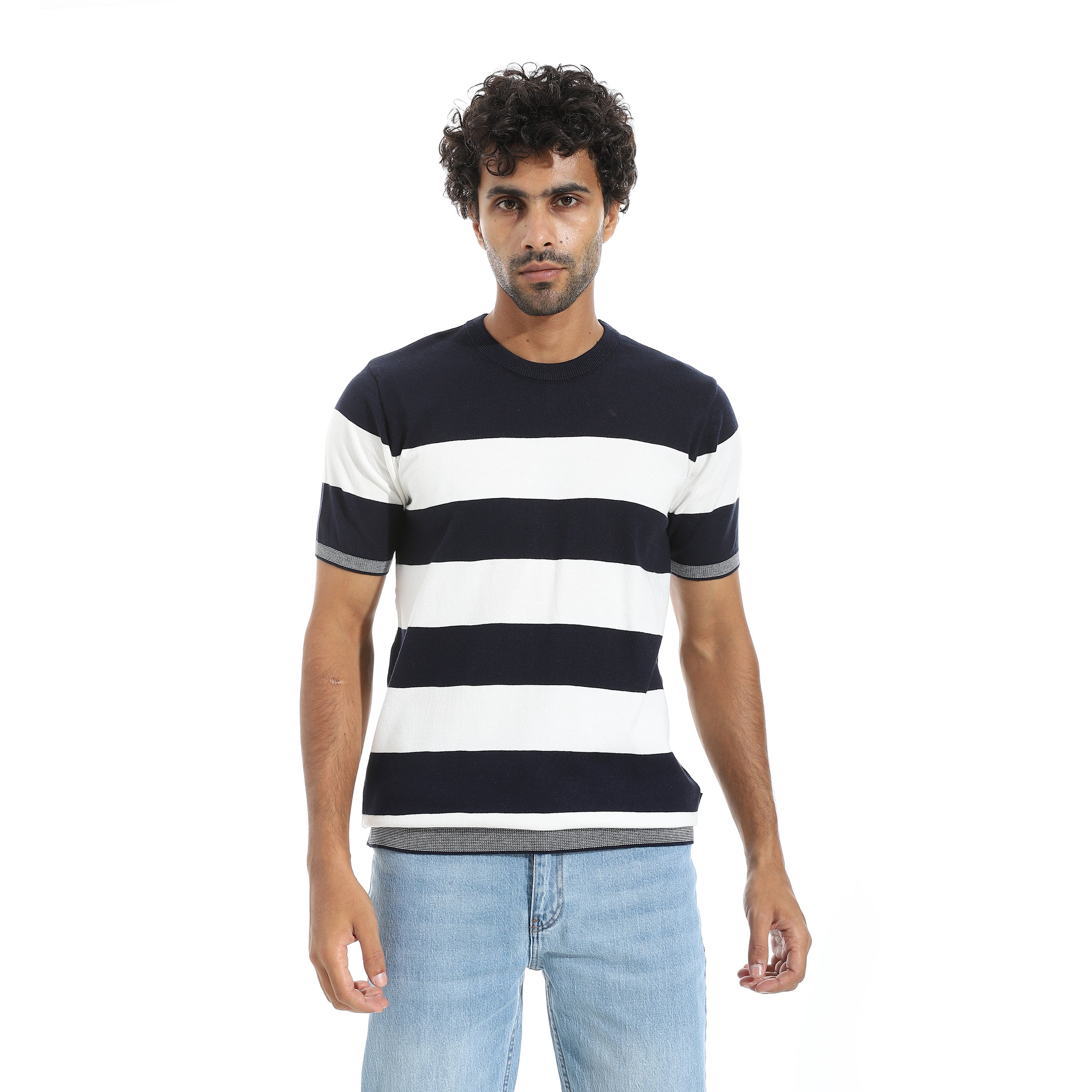ACTIV MEN'S ROUND T-SHIRT - NAVY