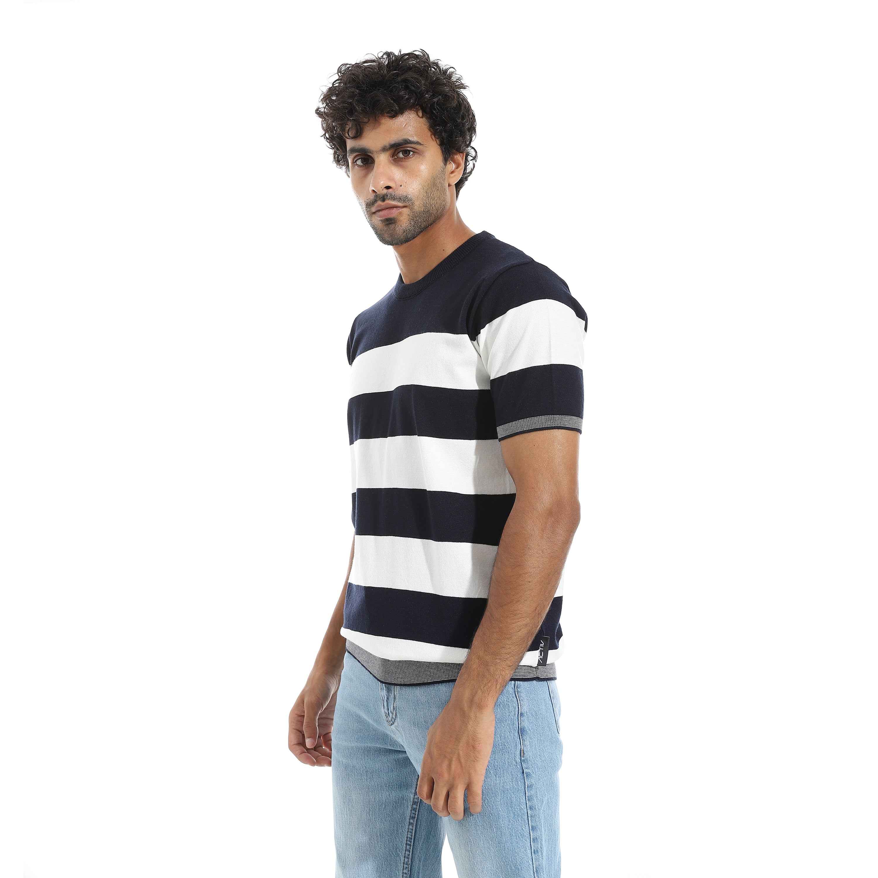 ACTIV MEN'S ROUND T-SHIRT - NAVY