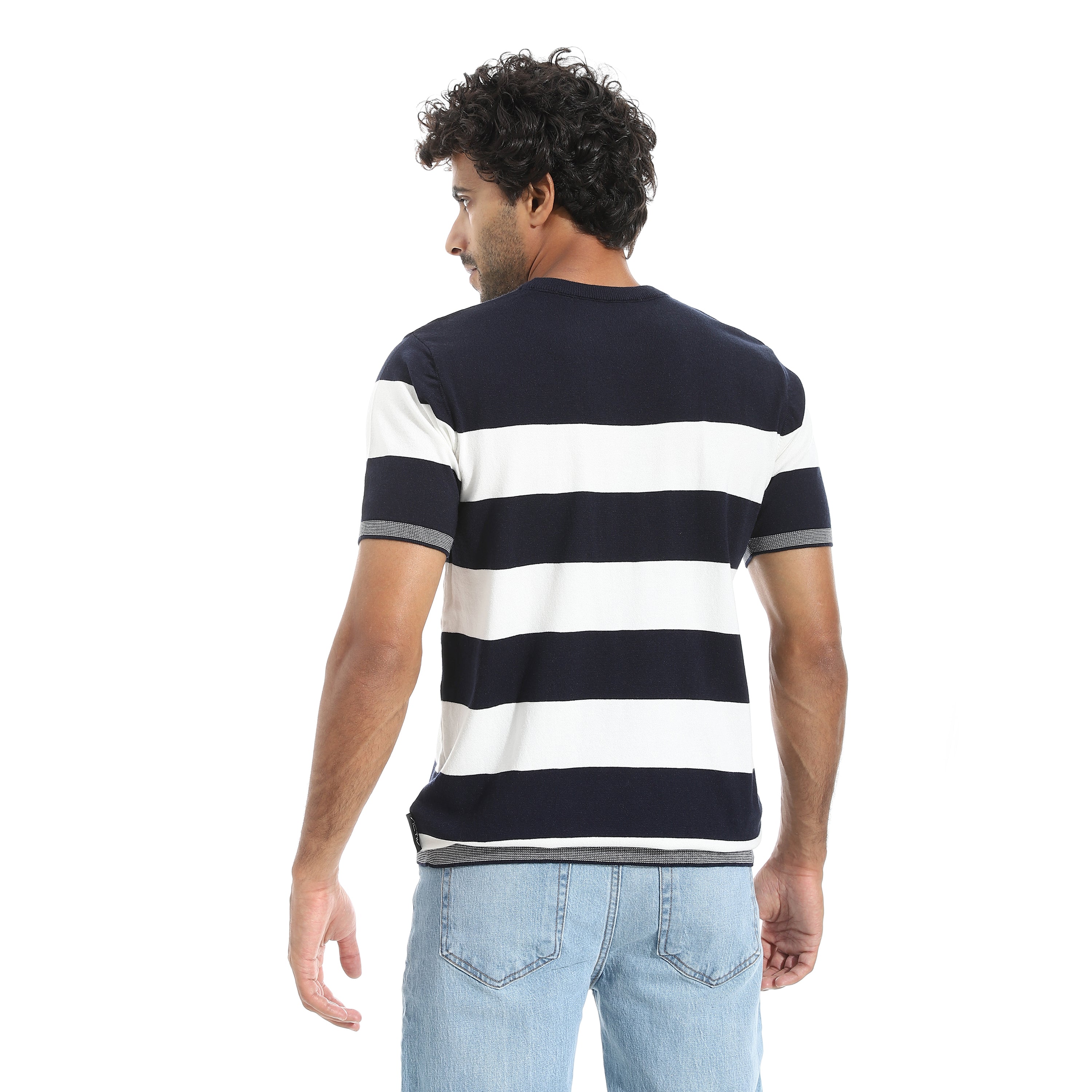 ACTIV MEN'S ROUND T-SHIRT - NAVY